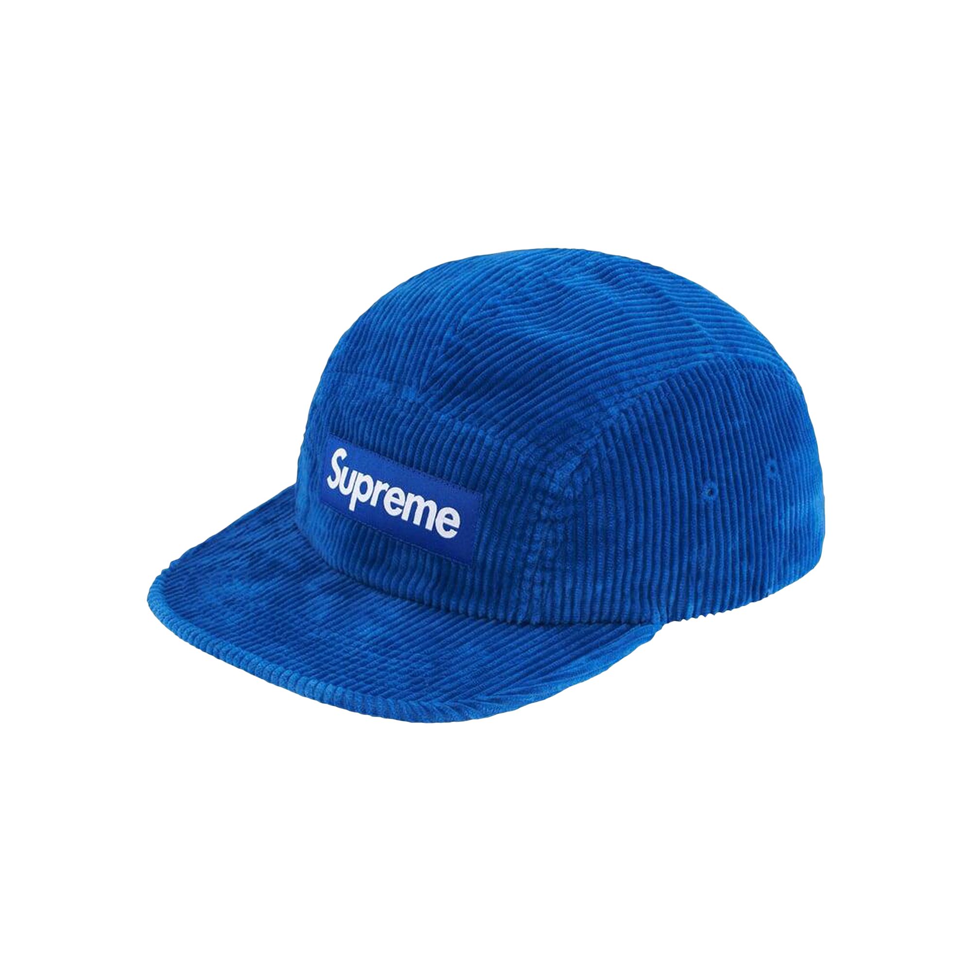 Pre-owned Supreme Corduroy Camp Cap 'royal' | Blue | Men's Size Onesize