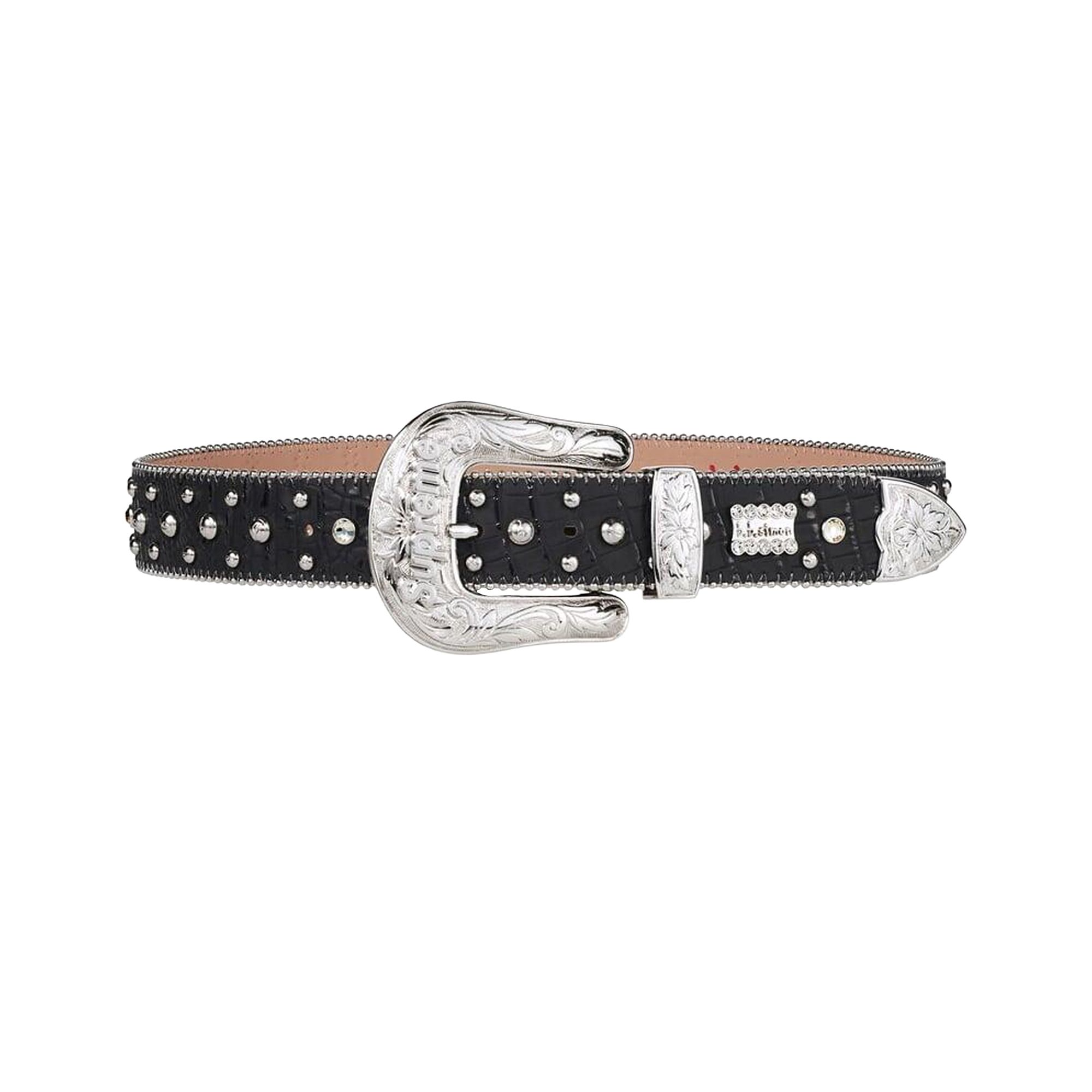 Pre-owned Supreme X B.b. Simon Studded Ranger Belt 'black' | Men's Size Xl