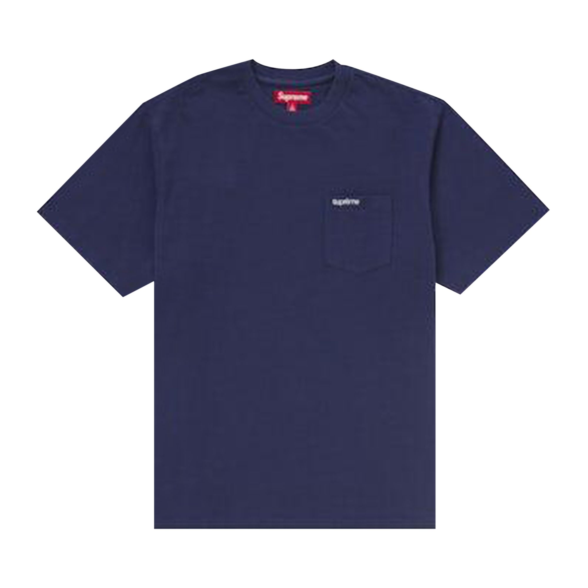 Pre-owned Supreme Short-sleeve Pocket Tee 'navy' | Blue | Men's Size L