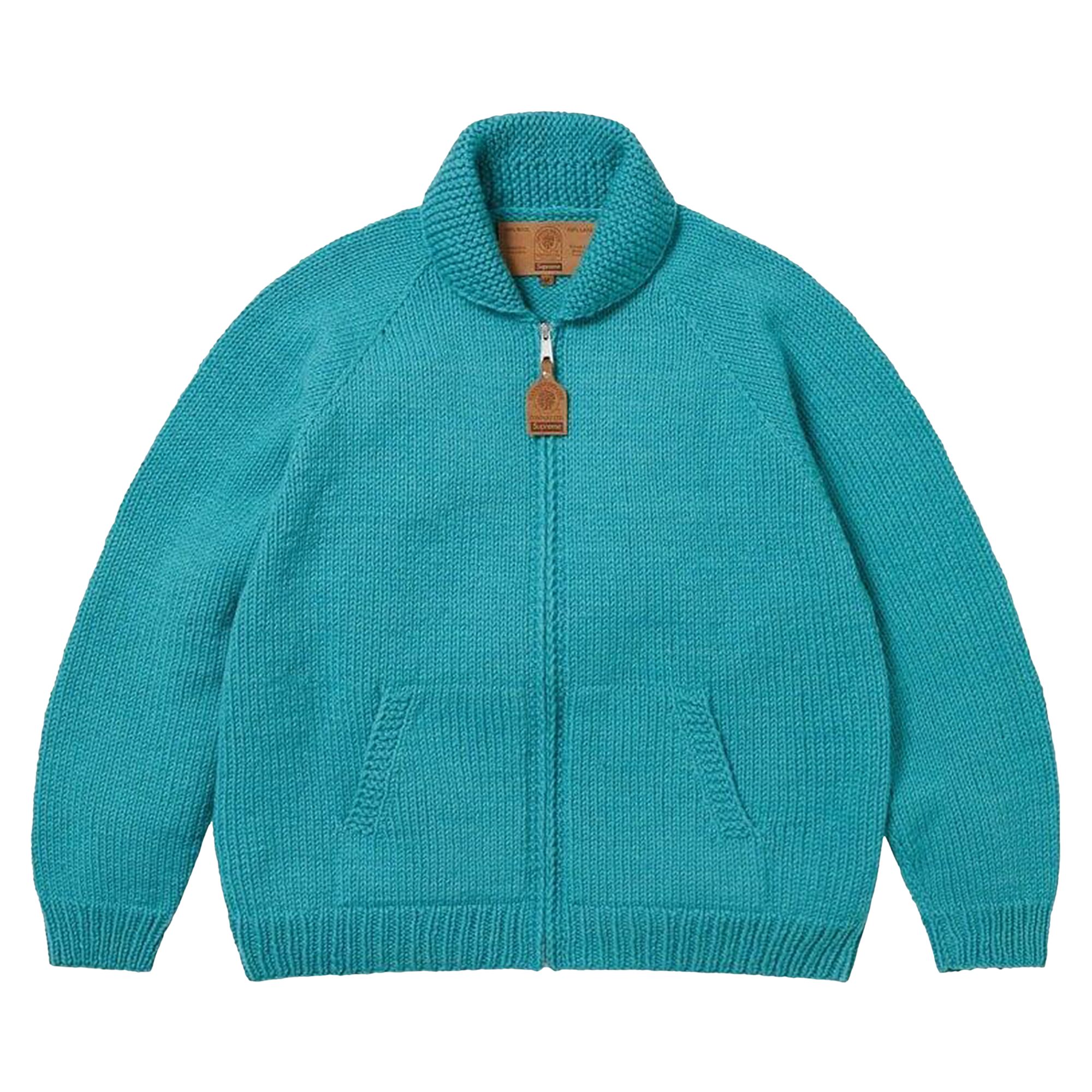 Pre-owned Supreme Child Of Hell Cowichan Sweater 'blue' | Men's Size M