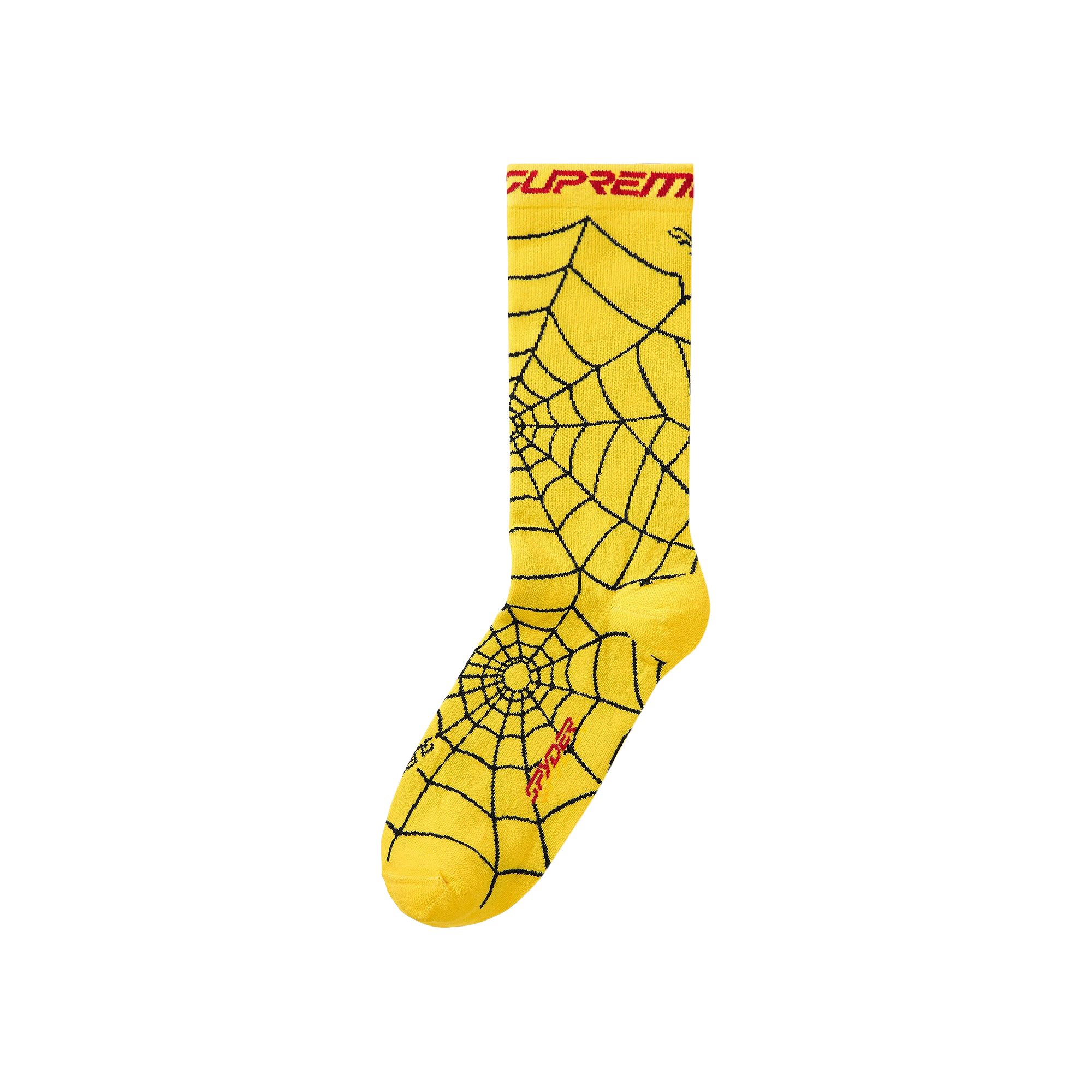 Pre-owned Supreme X Spyder Crew Socks (1 Pack) 'yellow' | Men's Size L/xl