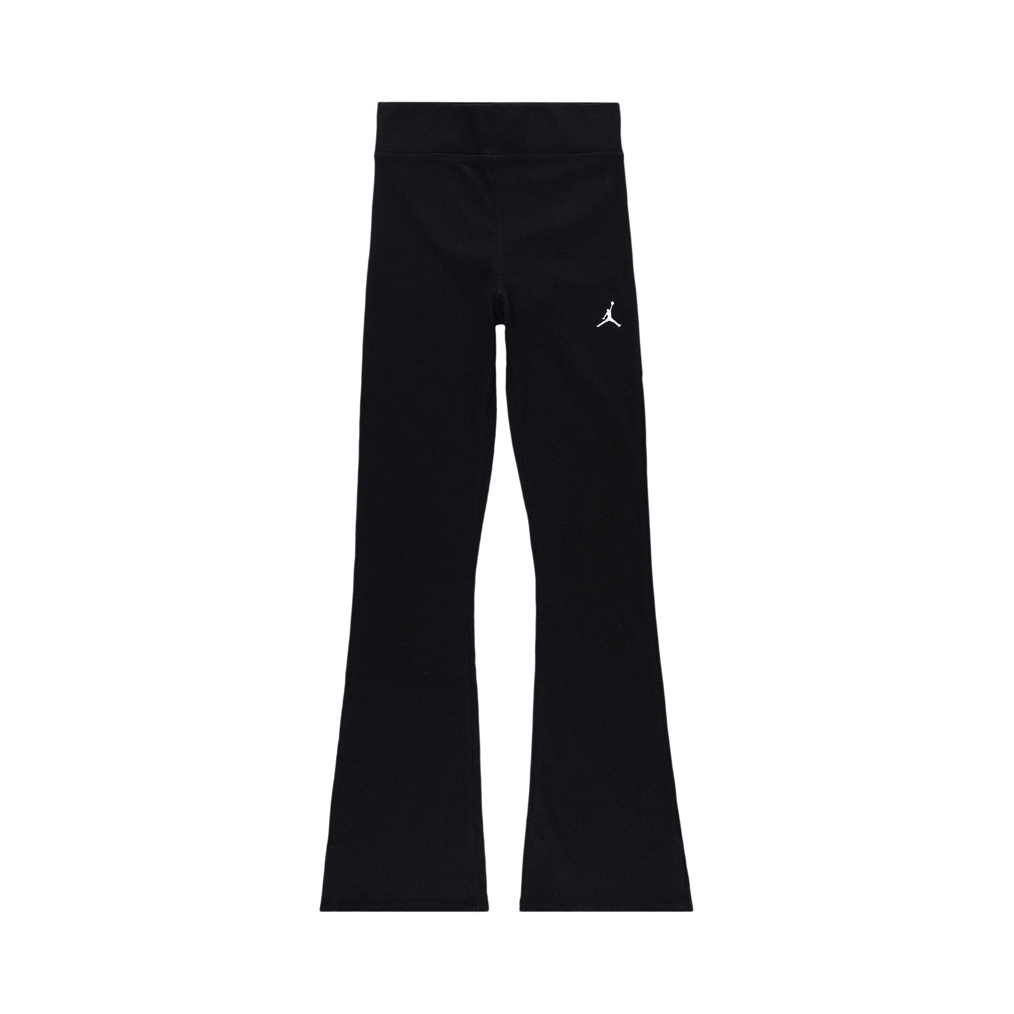Pre-owned Air Jordan Mid Rise Flared Leggings 'black/white' | Women's Size L