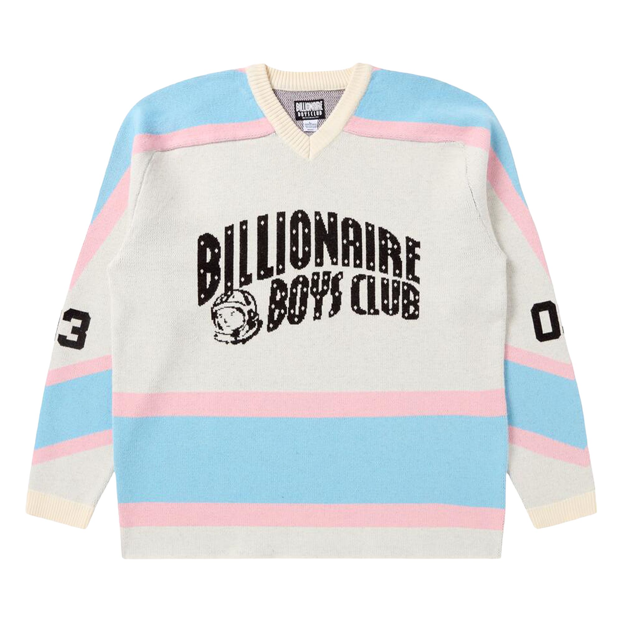 Click to view more detailed imagery on our partner's website Pre-owned Billionaire Boys Club Puck Jersey Sweater 'winter White' | Men's Size M