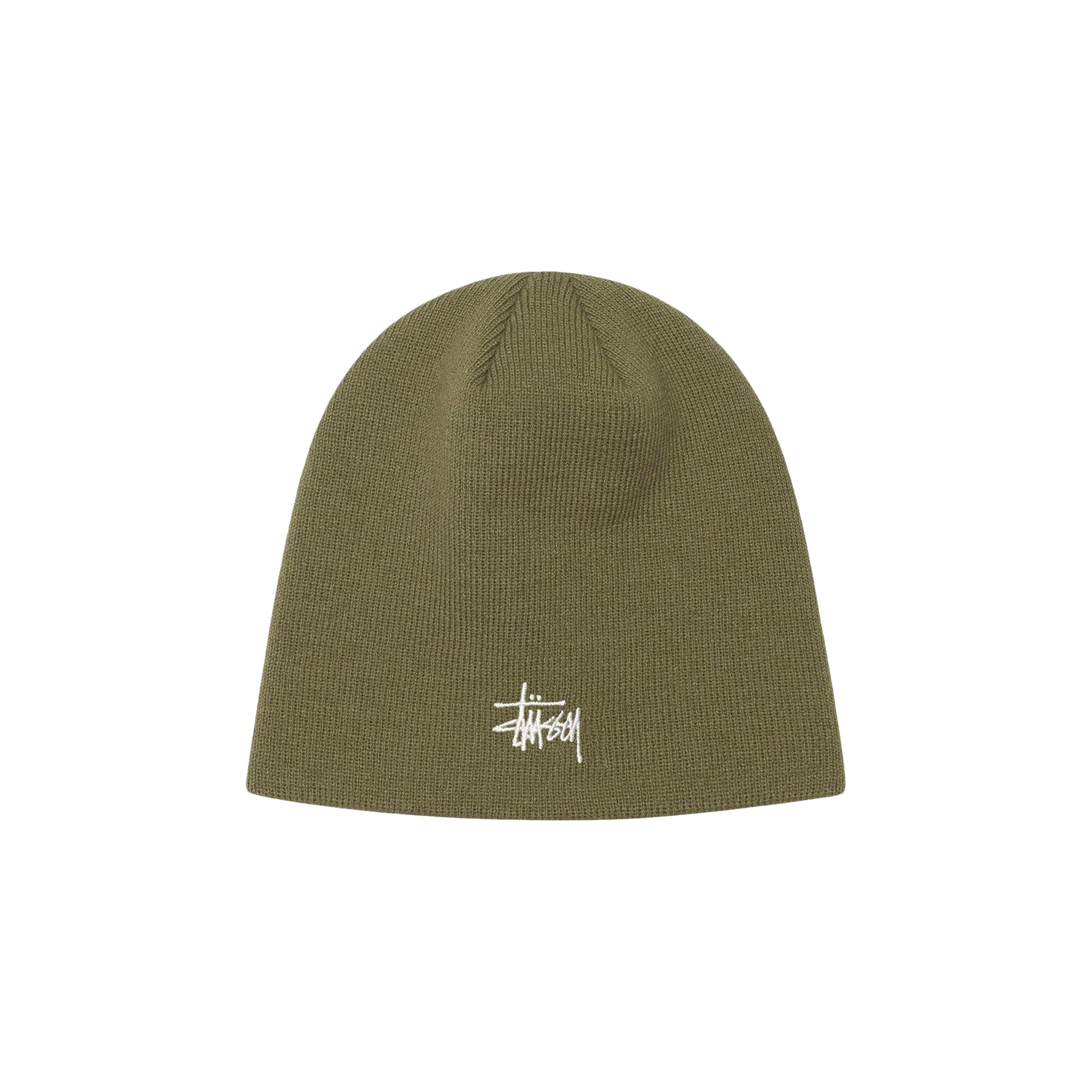 Pre-owned Stussy Basic Skullcap Beanie 'light Olive' | Green | Men's Size Onesize