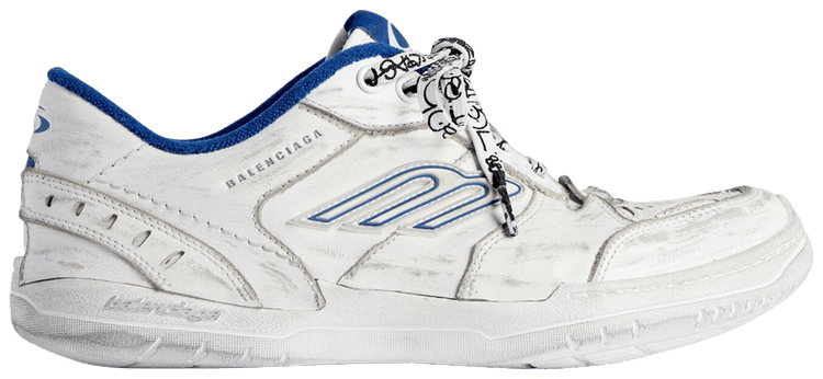 Balenciaga Hamptons Sneaker White Dark Blue Grey