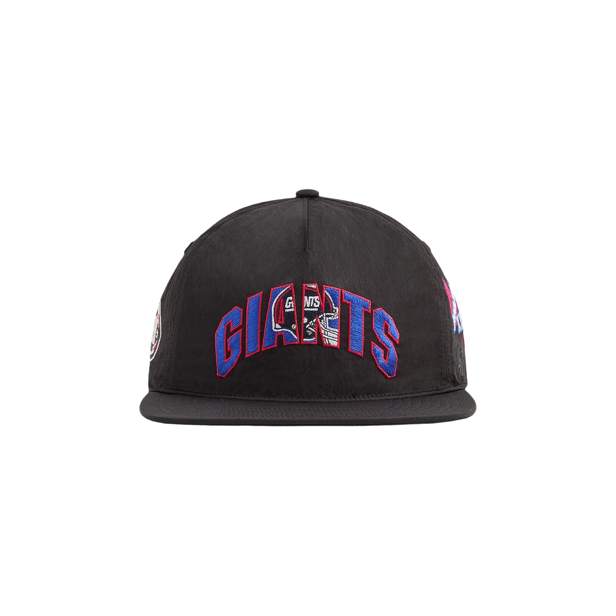Pre-owned Kith X '47 For The Nfl New York Giants Nylon Hitch Snapback 'black' | Men's Size Onesize
