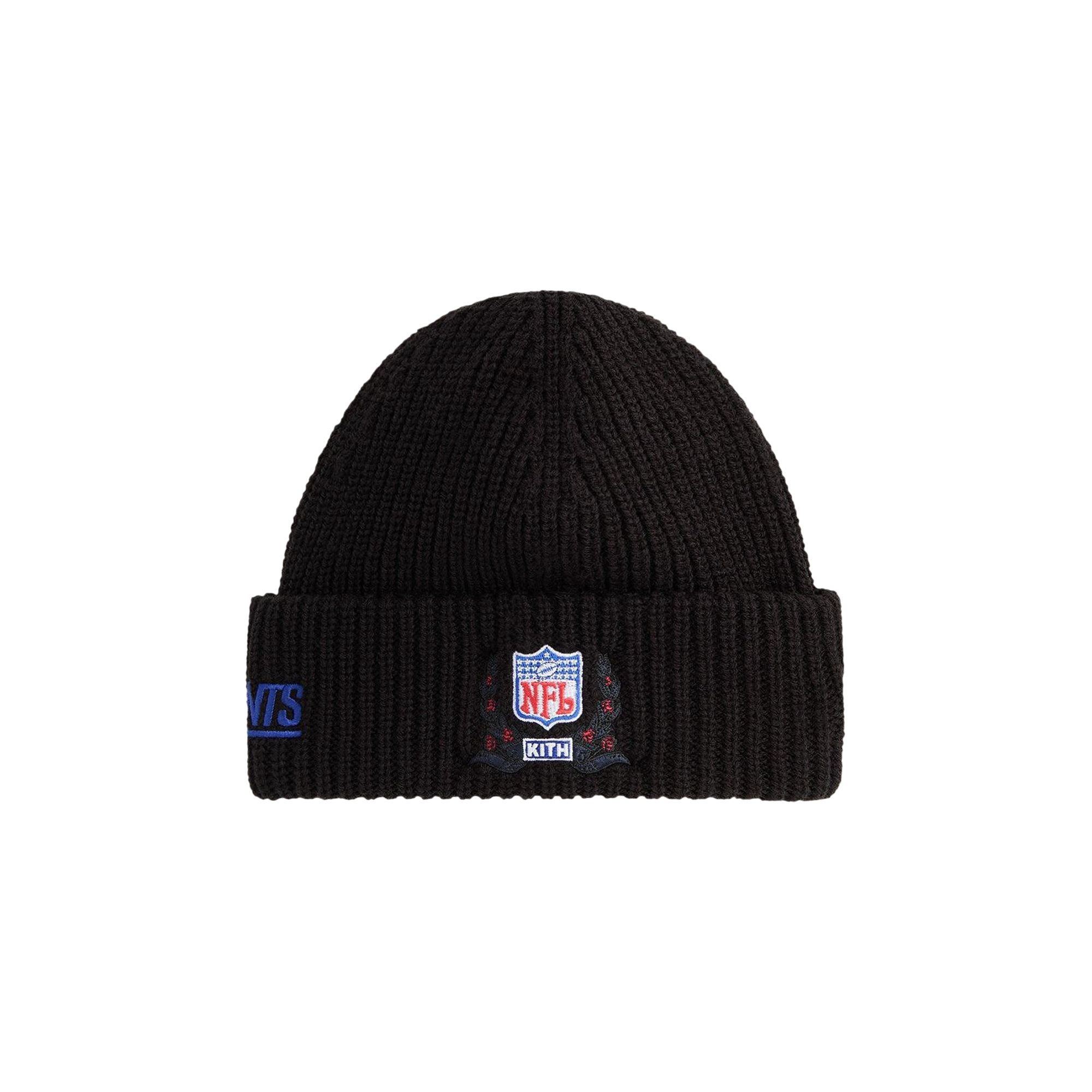 Pre-owned Kith X '47 For The Nfl Chunky Knit Mia Beanie 'black' | Men's Size Onesize