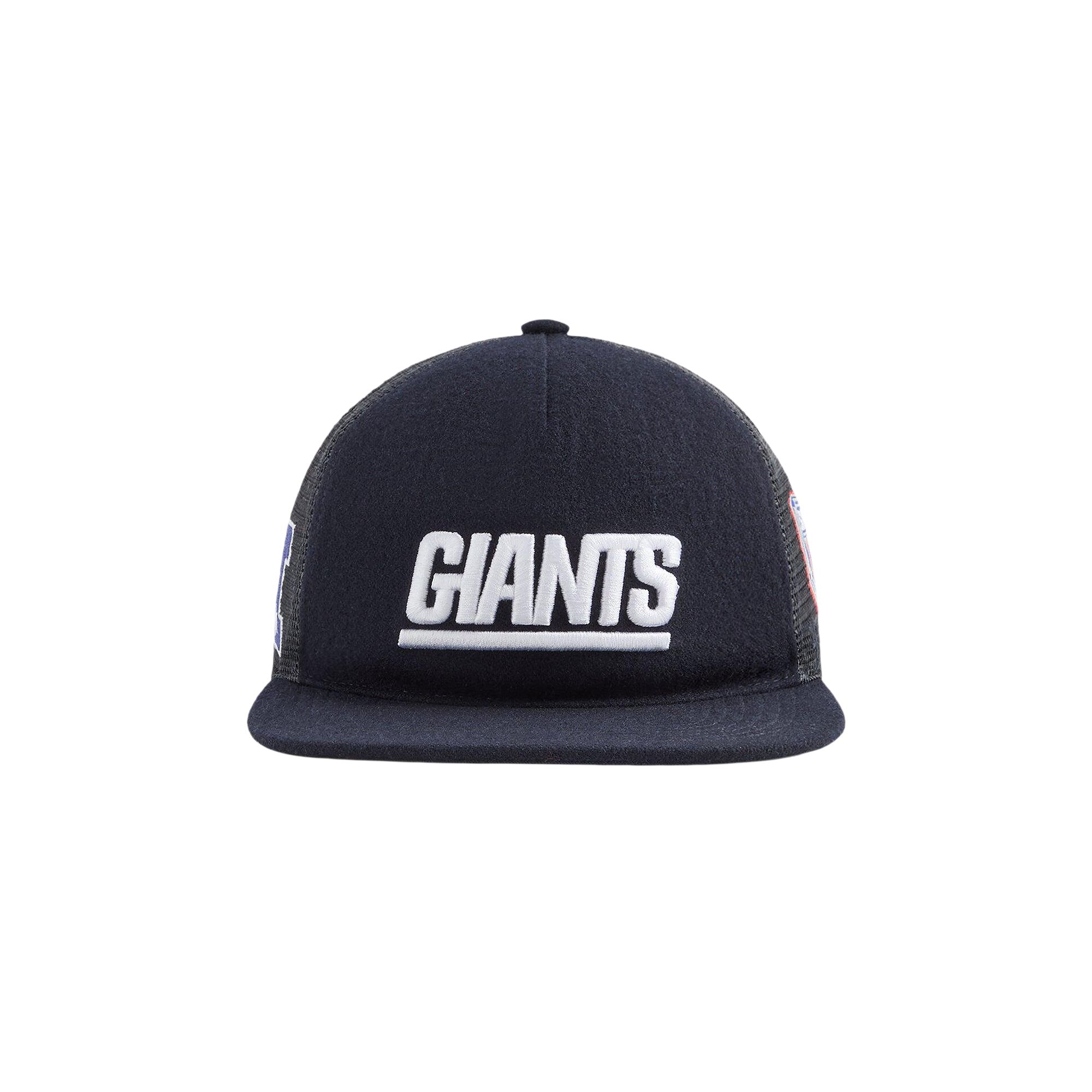 Pre-owned Kith X '47 For The Nfl New York Giants Wool Hitch Trucker Hat 'nocturnal' | Black | Men's Size Onesi