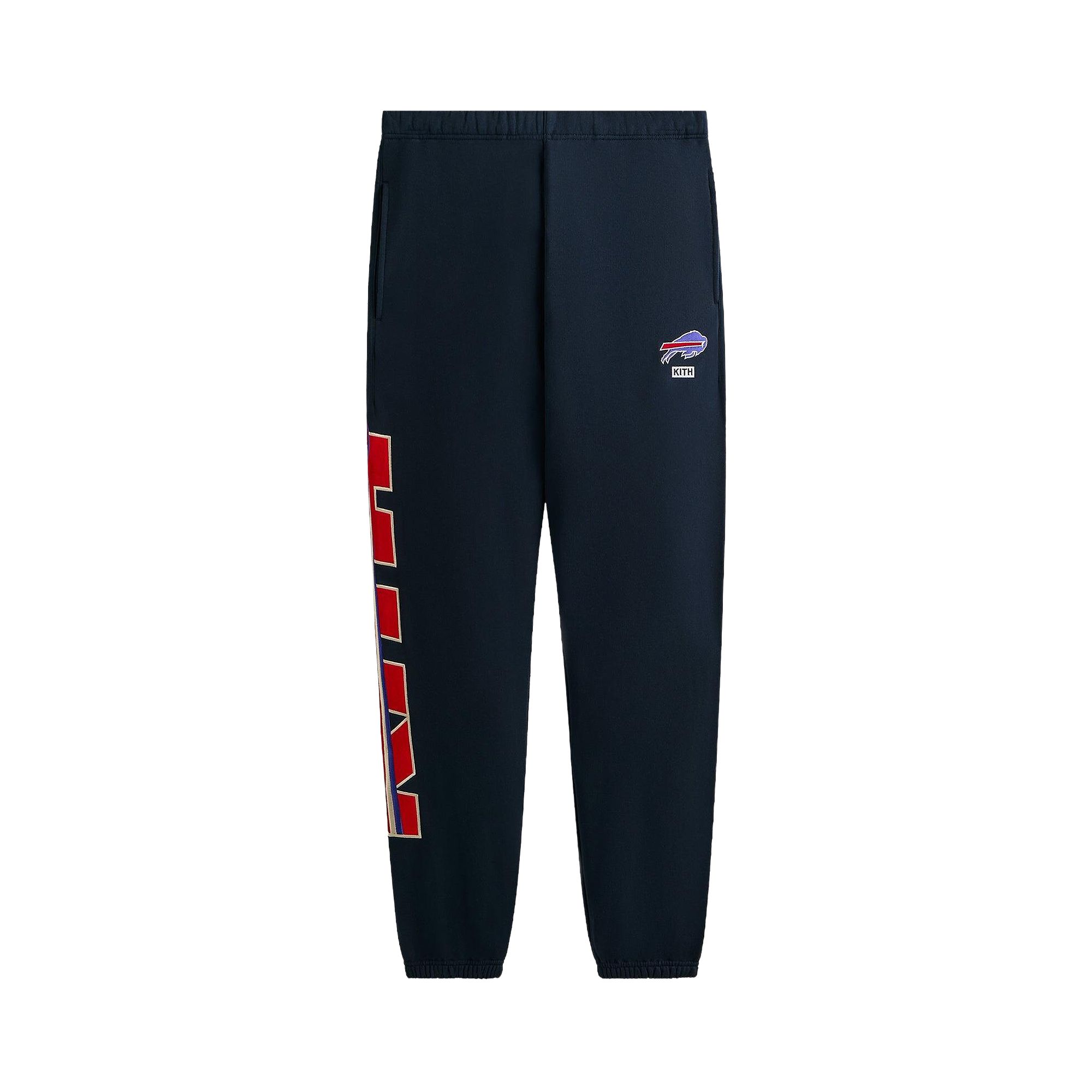 Pre-owned Kith For The Nfl Buffalo Bills Vintage Nelson Sweatpant 'nocturnal' | Black | Men's Size Xxl
