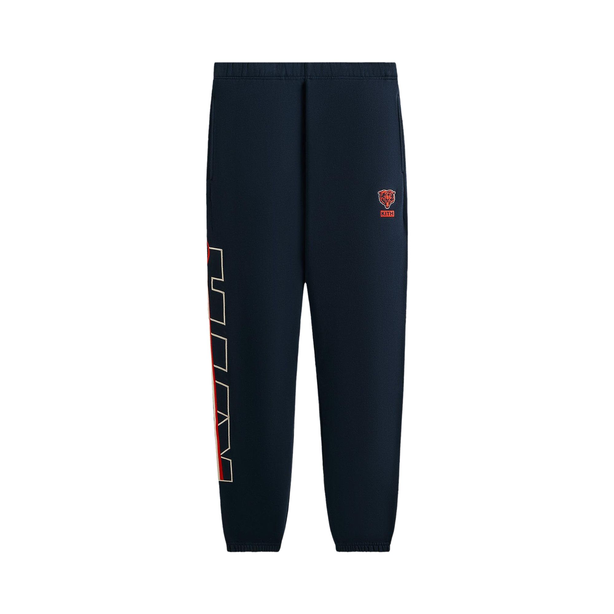 Pre-owned Kith For The Nfl Chicago Bears Vintage Nelson Sweatpant 'nocturnal' | Black | Men's Size M