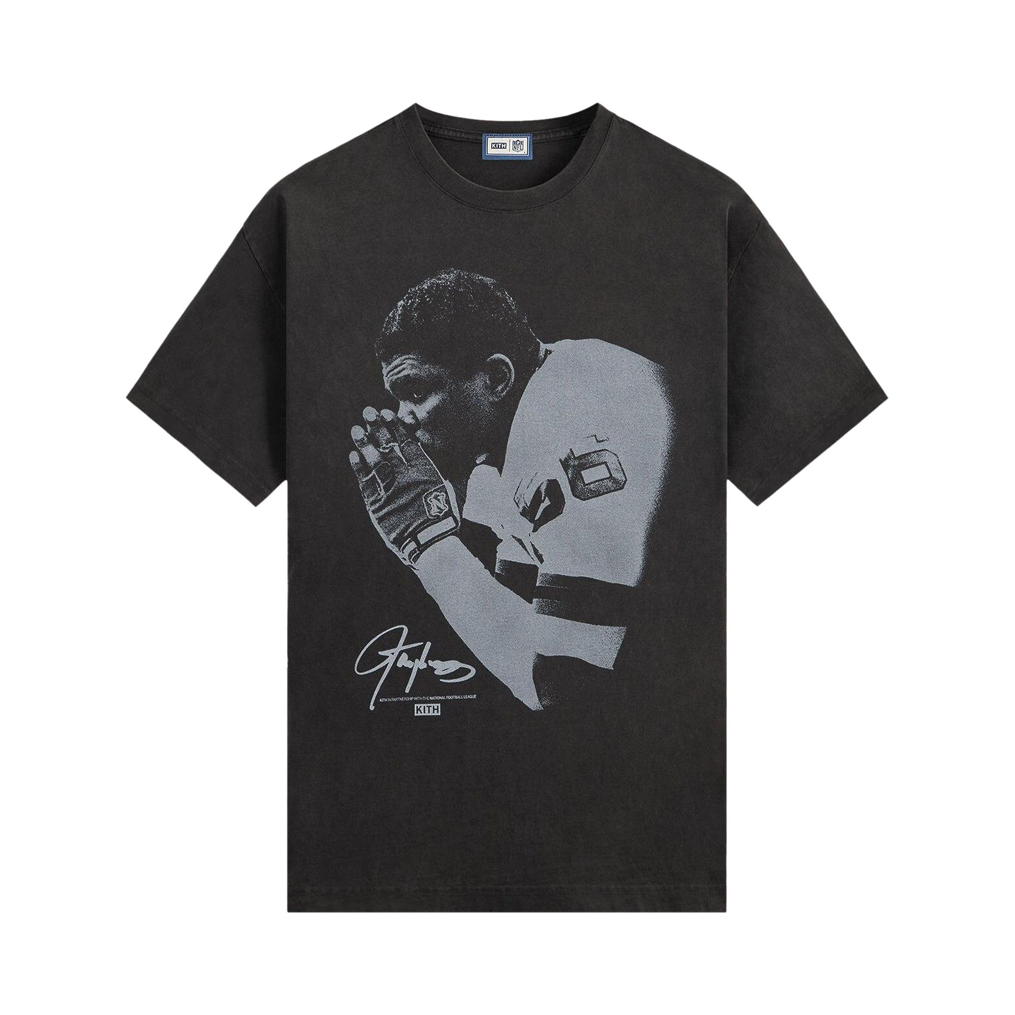 Pre-owned Kith For The Nfl Lawrence Taylor Vintage Jones Tee 'black' | Men's Size L