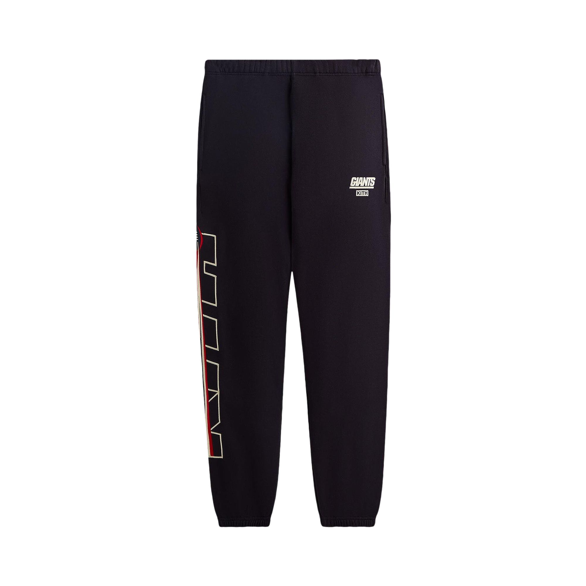 Pre-owned Kith For The Nfl New York Giants Vintage Nelson Sweatpant 'ink' | Black | Men's Size L