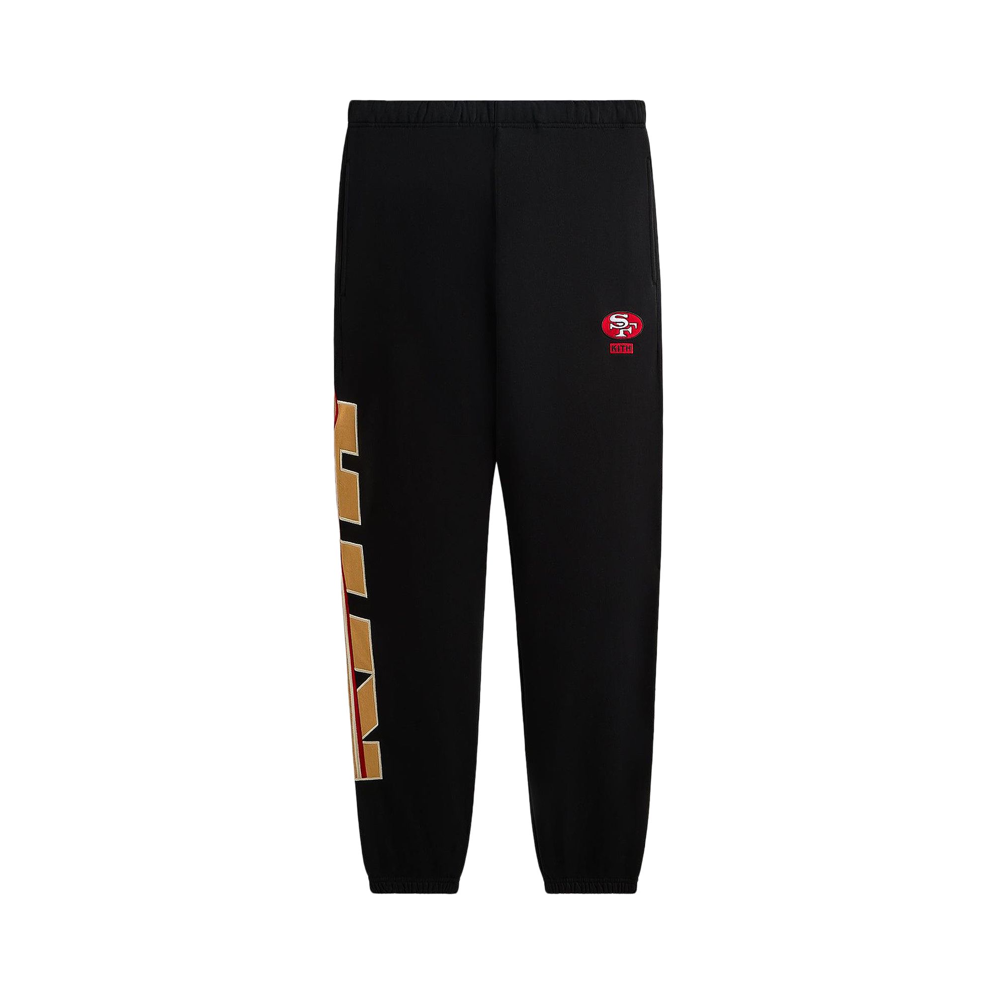 Pre-owned Kith For The Nfl San Francisco 49ers Vintage Nelson Sweatpant 'black' | Men's Size M