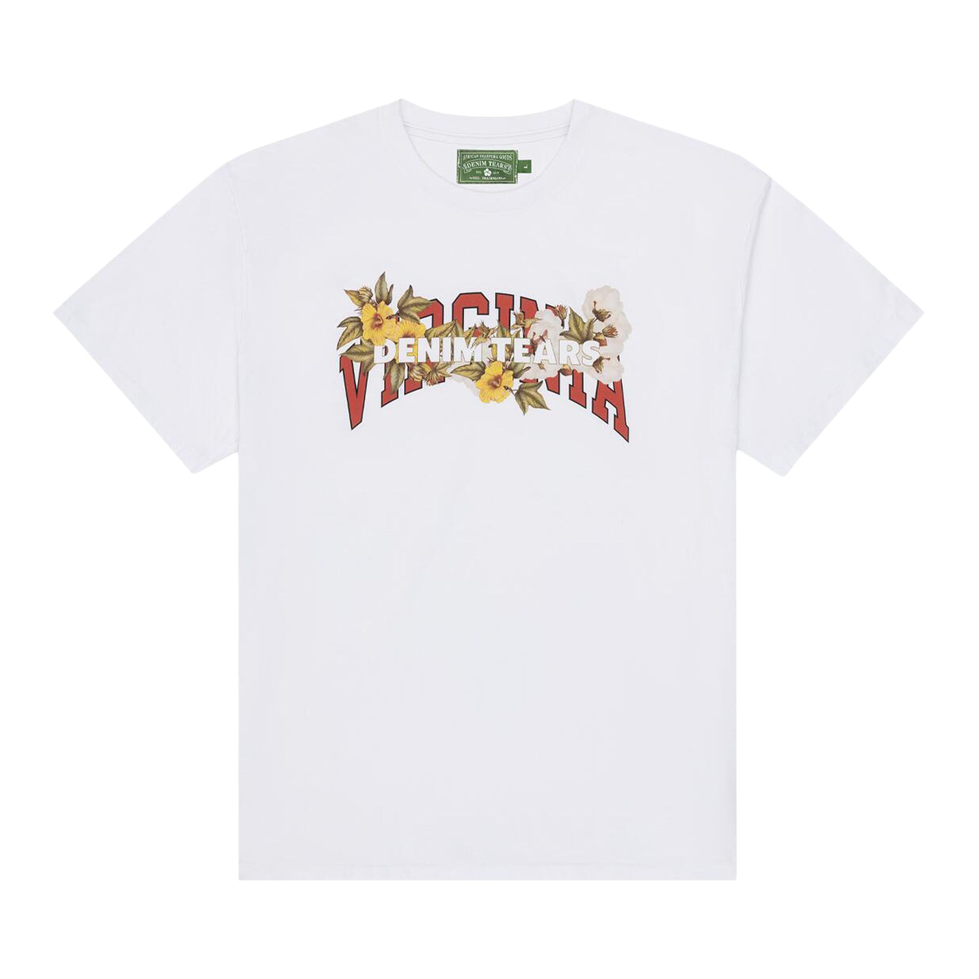 Pre-owned Denim Tears Virginia Tears Tee 'white' | Men's Size Xl