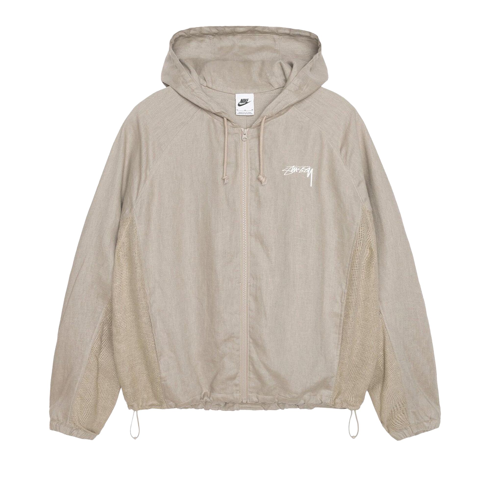 Pre-owned Stussy X Nike Linen Shell Jacket 'chino' | Tan | Men's Size M In Brown