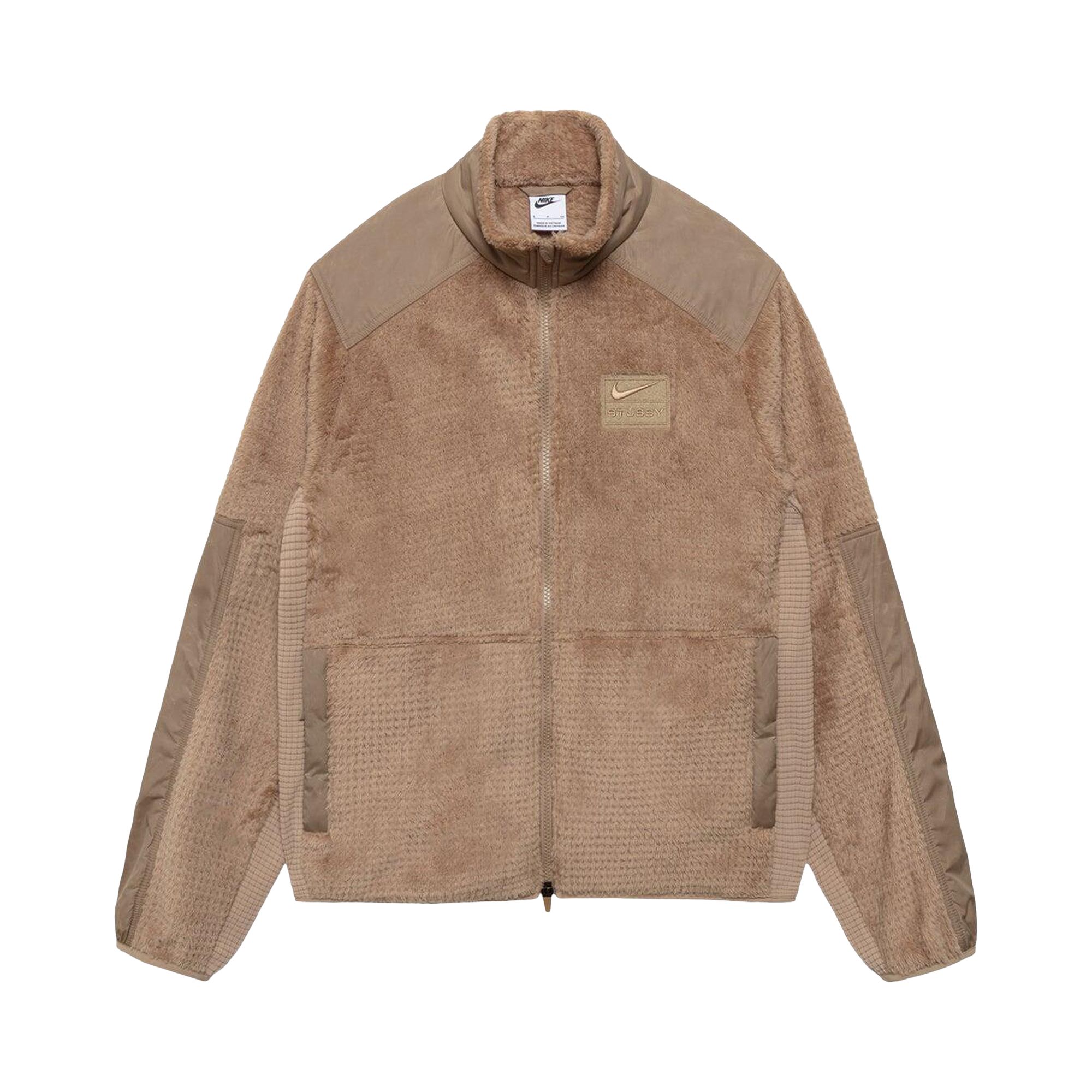 Pre-owned Stussy X Nike Full Zip Fleece 'pine Nut' | Tan | Men's Size Xxl In Brown