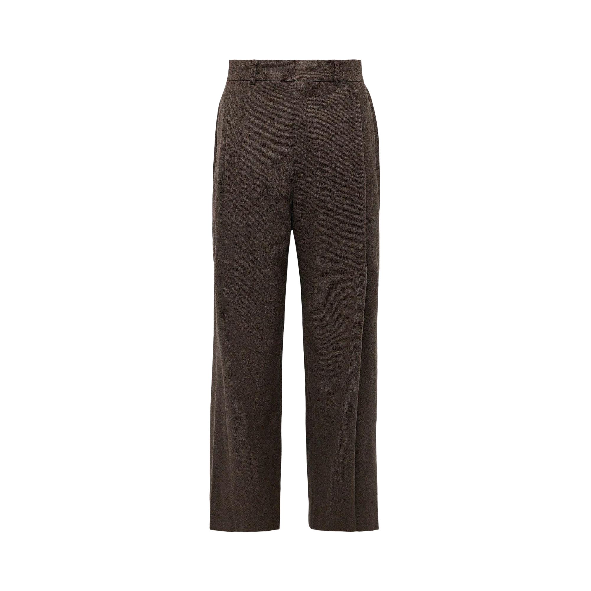 AMOMENTO Pre-owned Wool Martin Pants 'brown' | Men's Size M