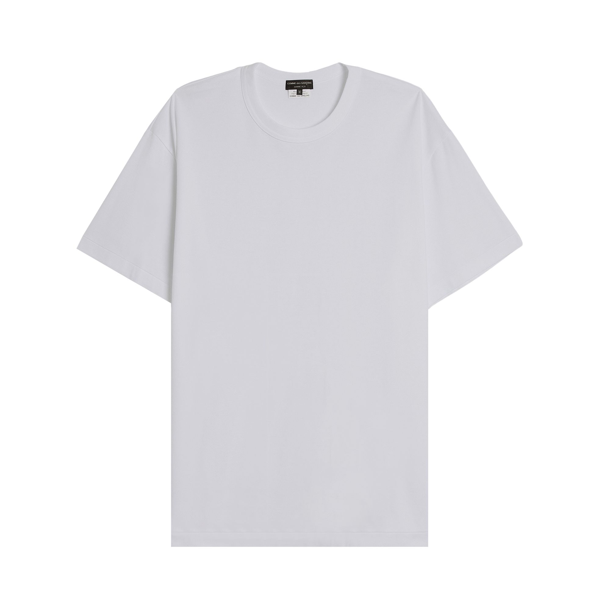 Pre-owned Comme Des Garçons Homme Deux Comme Des Garçons Homme Plus Jersey T-shirt 'white' | Men's Size M