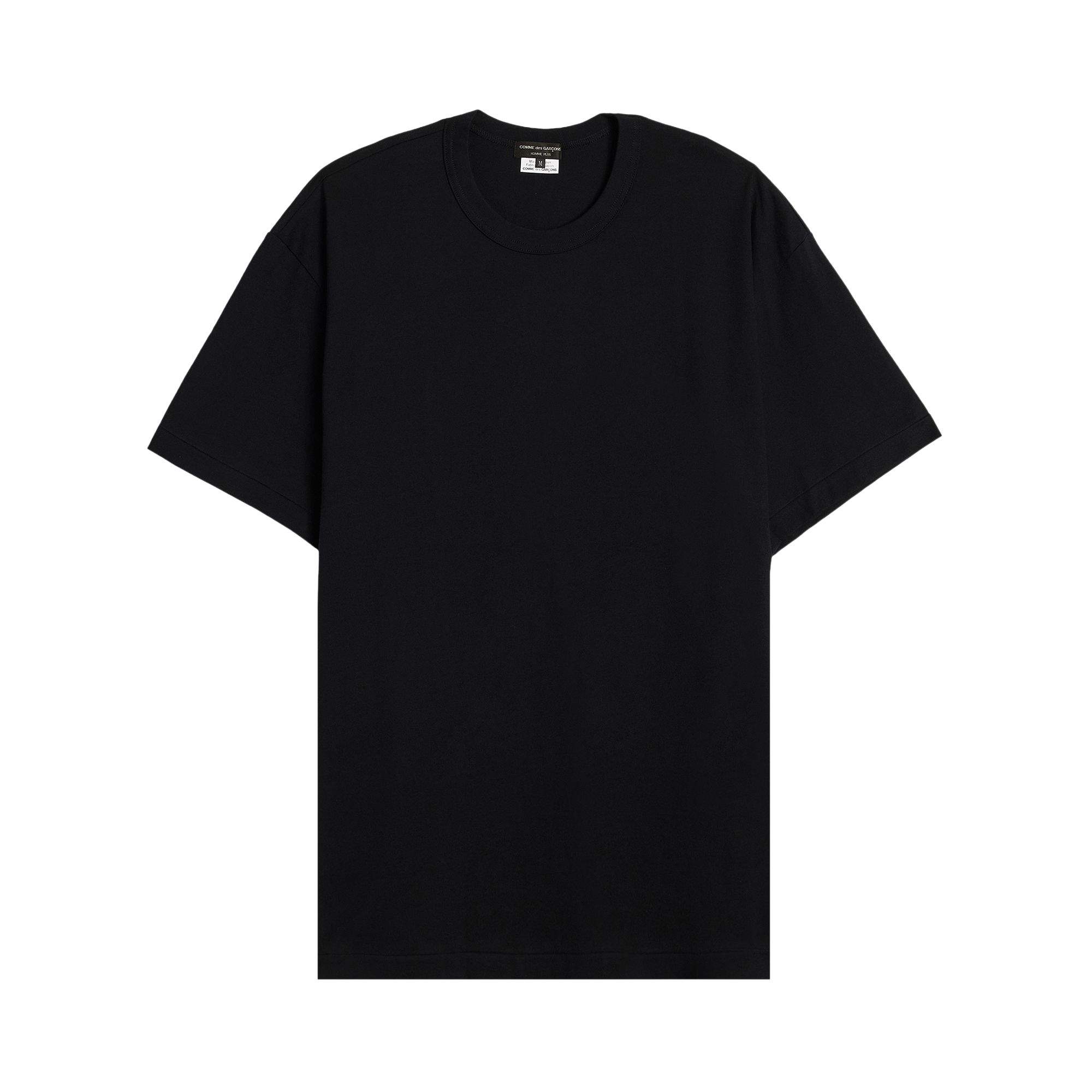 Pre-owned Comme Des Garçons Homme Deux Comme Des Garçons Homme Plus Jersey T-shirt 'black' | Men's Size L