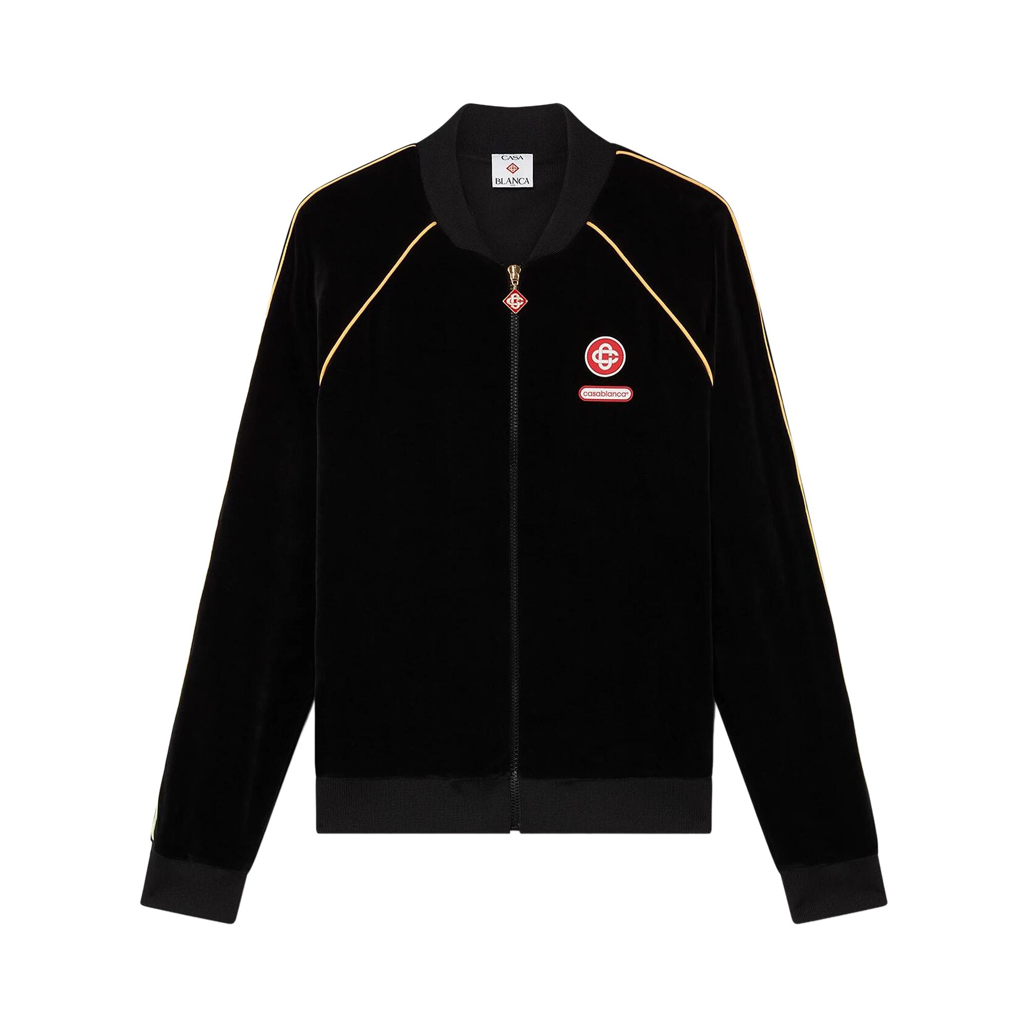 Pre-owned Casablanca Velour Track Jacket 'black' | Men's Size Xl