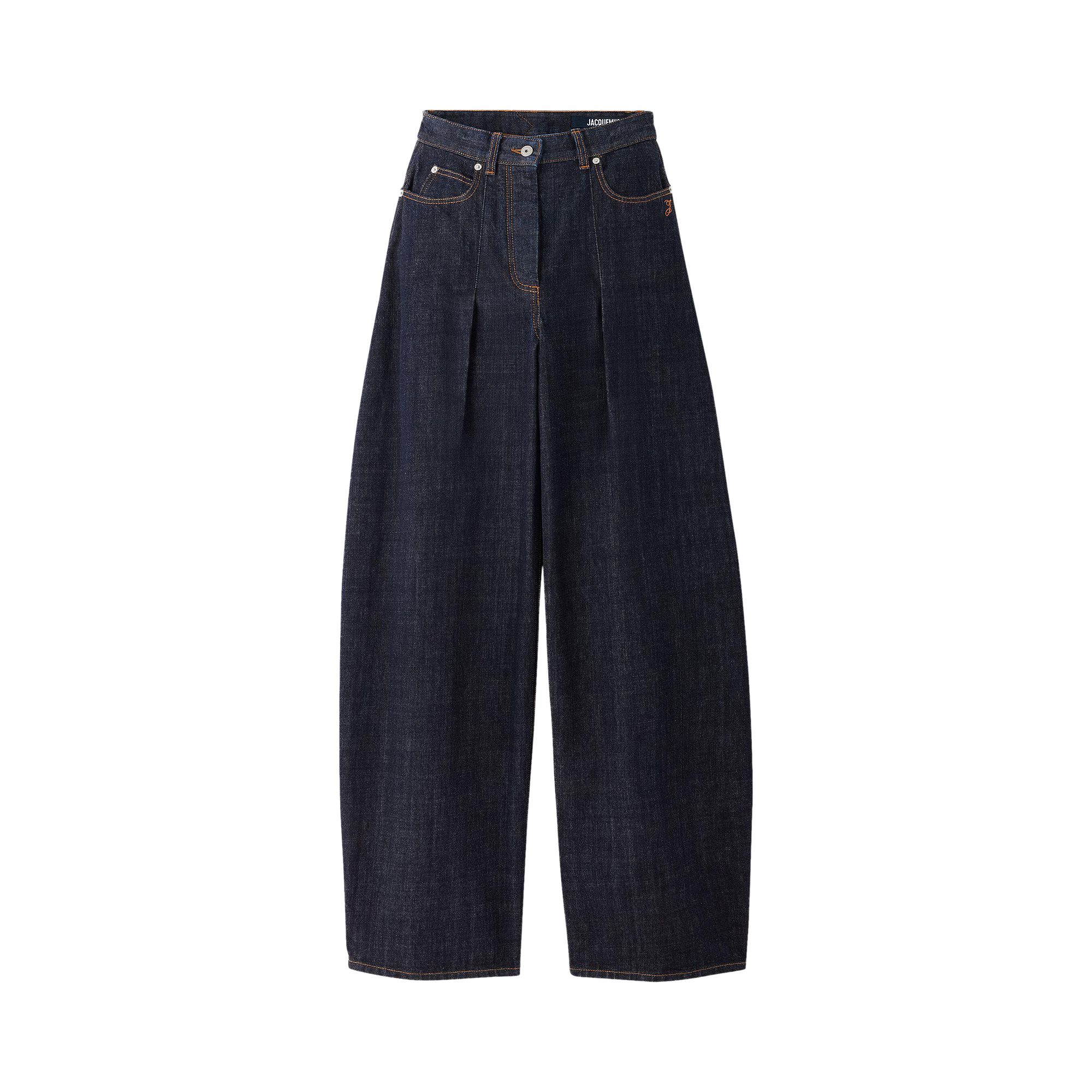 Pre-owned Jacquemus Le De Nimes Ovalo 'dark Navy' | Blue | Women's Size 25