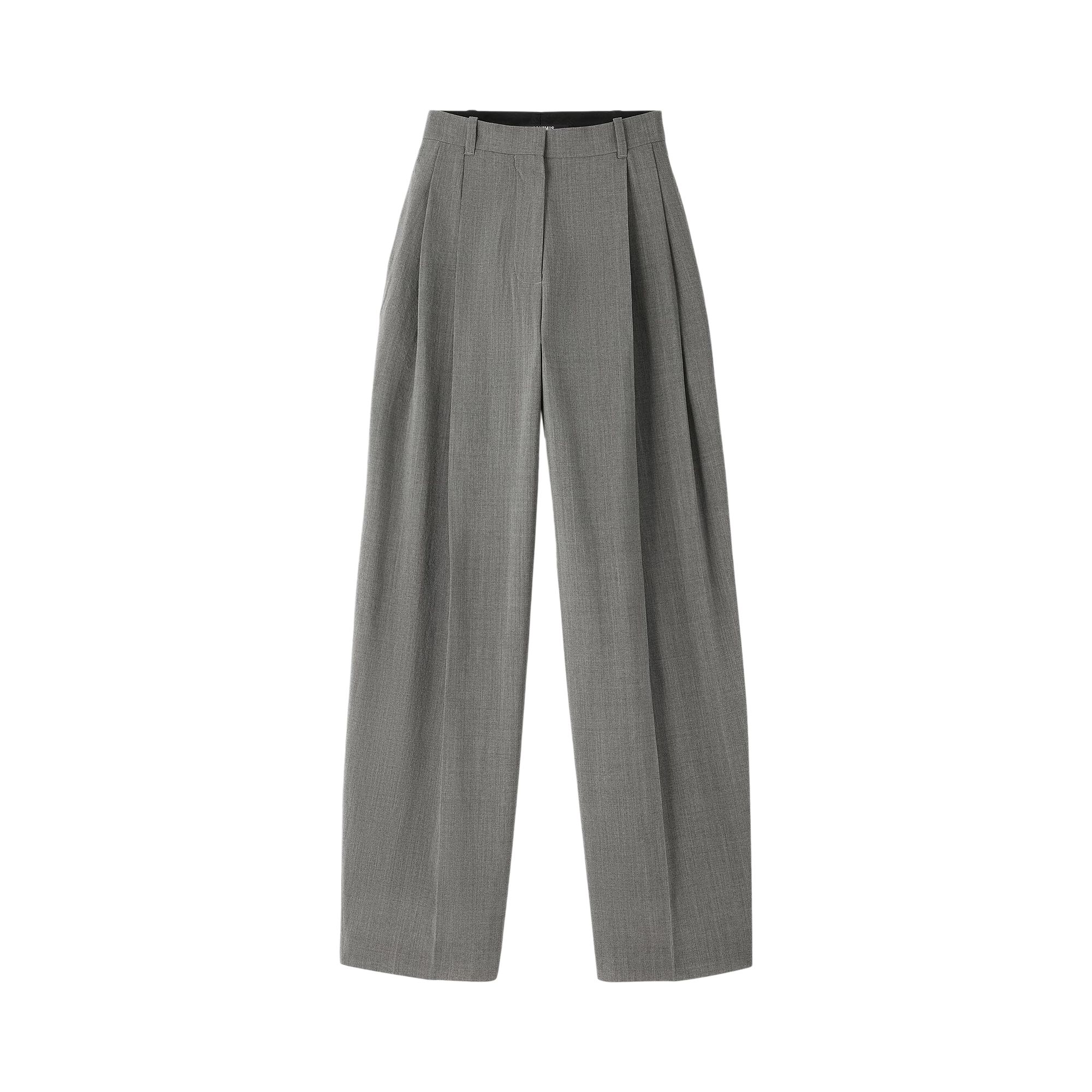 Pre-owned Jacquemus Le Pantalon D'homme 'grey' | Women's Size 34 In Gray