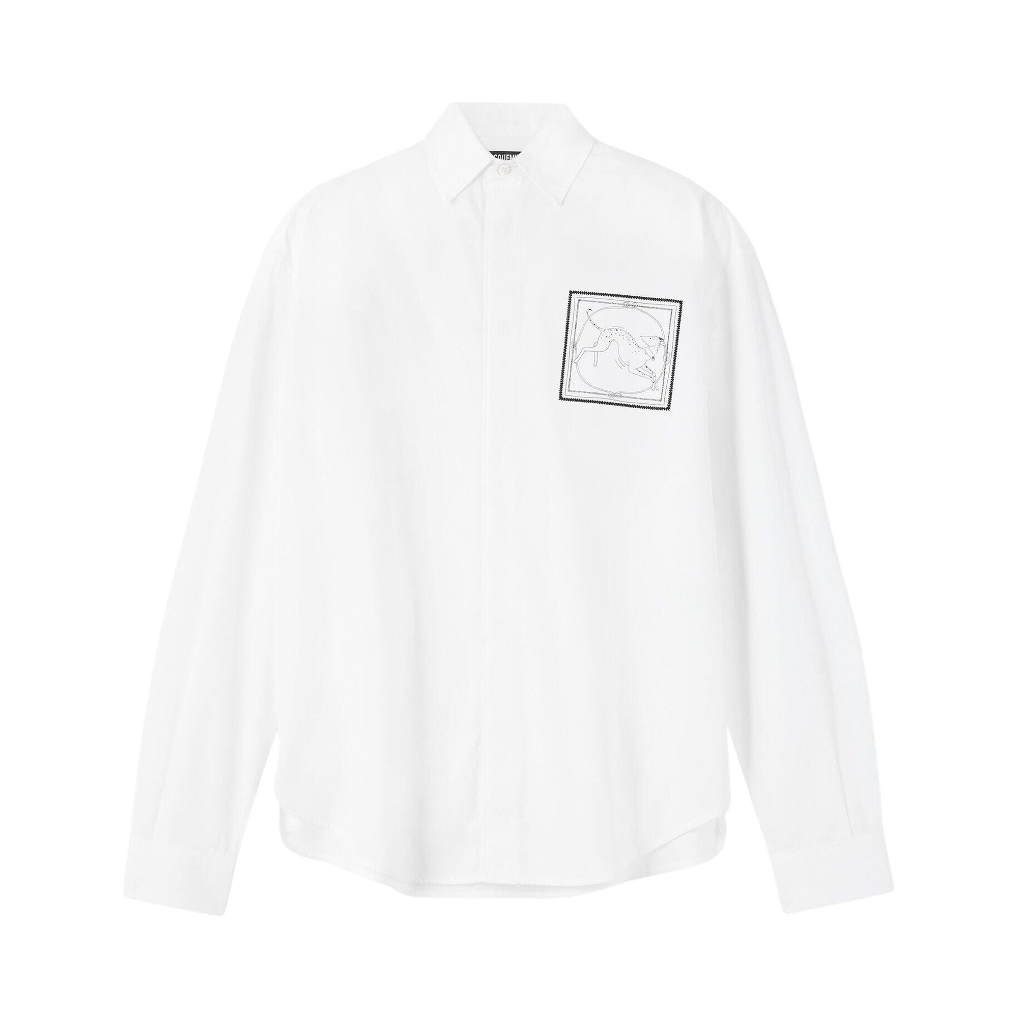 Pre-owned Jacquemus La Chemise Simon 'white/black' | Men's Size 52