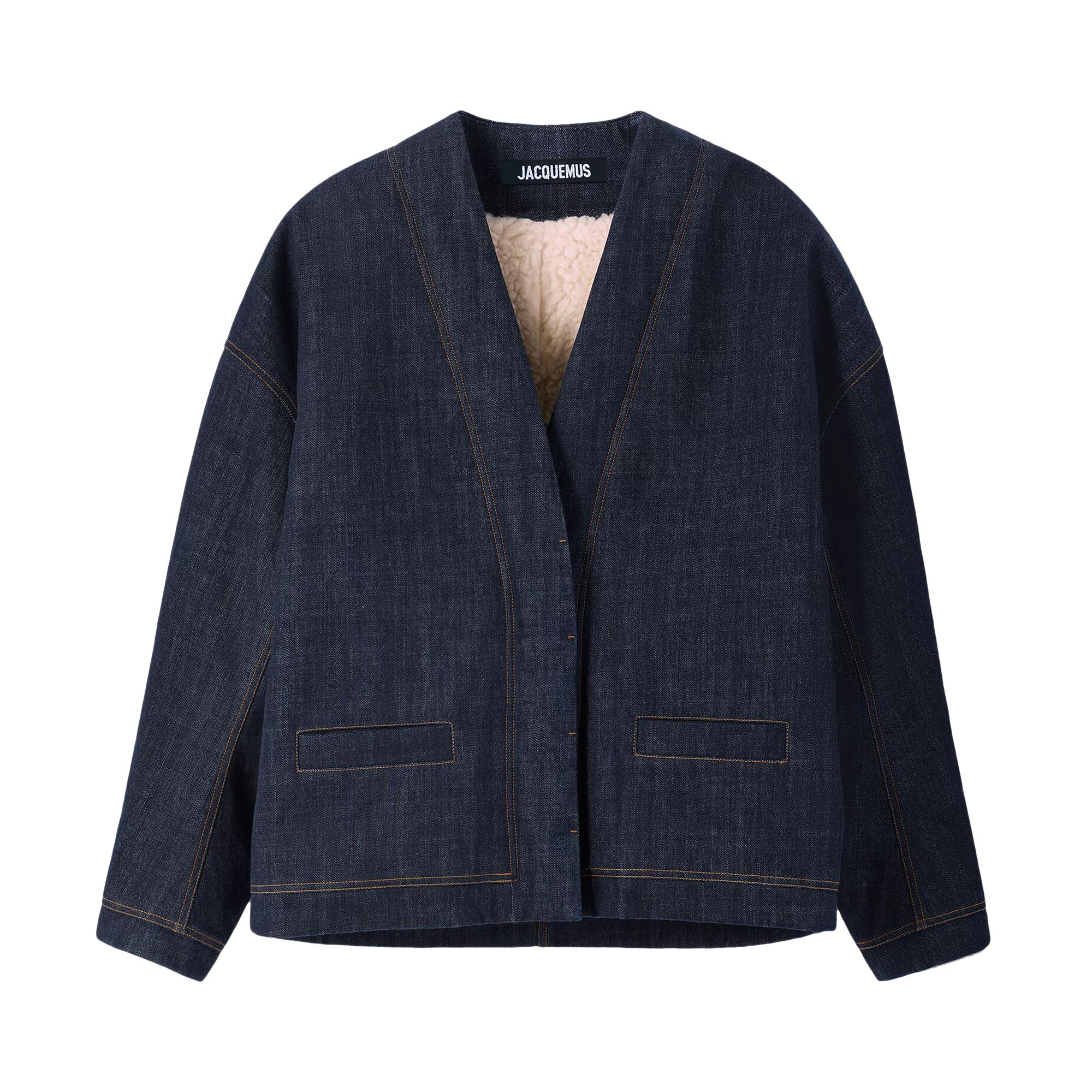 Pre-owned Jacquemus Le Cardigan De Nimes 'dark Navy' | Blue | Women's Size 34