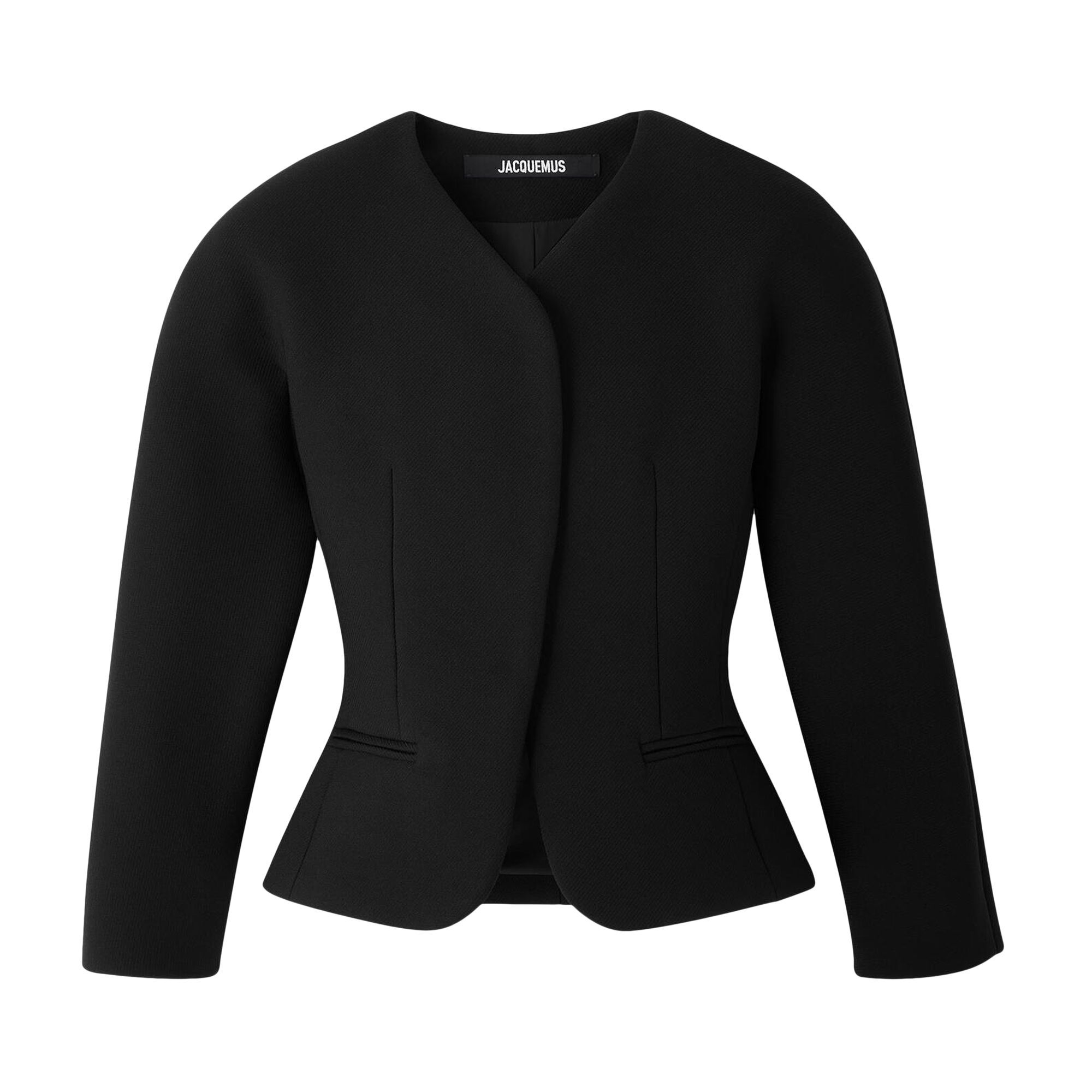 Pre-owned Jacquemus La Petite Veste Ovalo 'black' | Women's Size 36