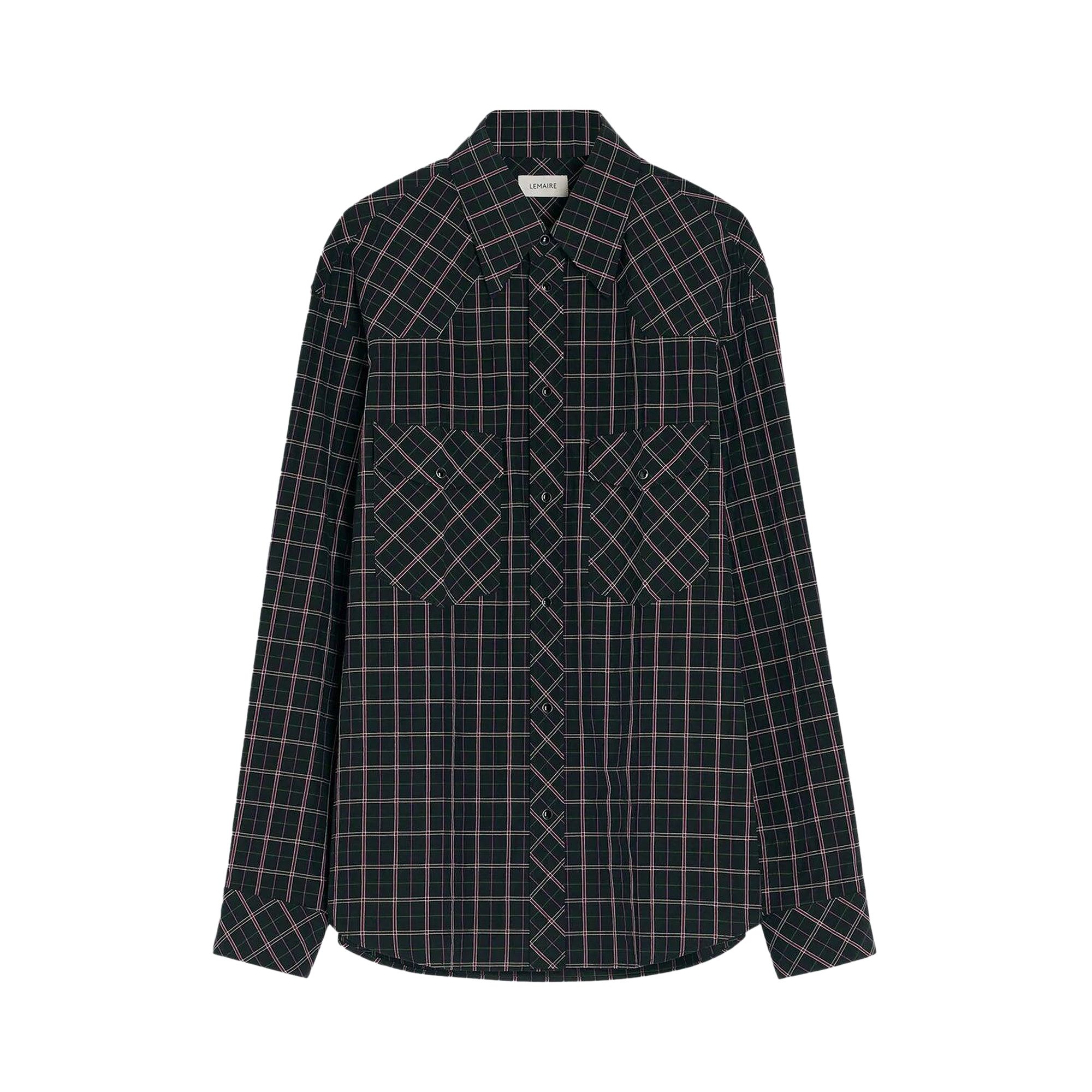 Pre-owned Lemaire Western Check Shirt 'black/multicolor' | Men's Size 50