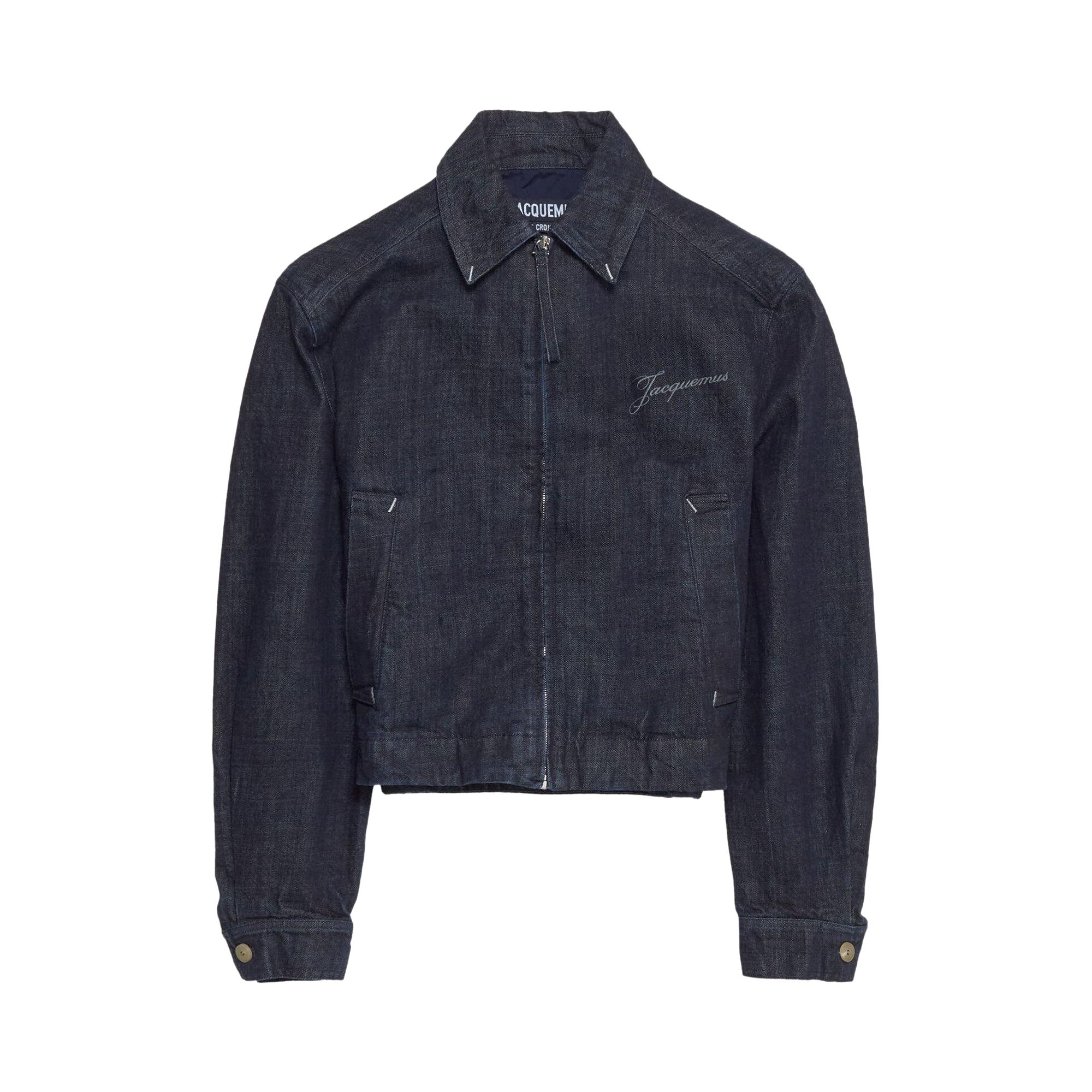 Pre-owned Jacquemus La Veste De Nimes Canevas 'navy' | Blue | Men's Size 52