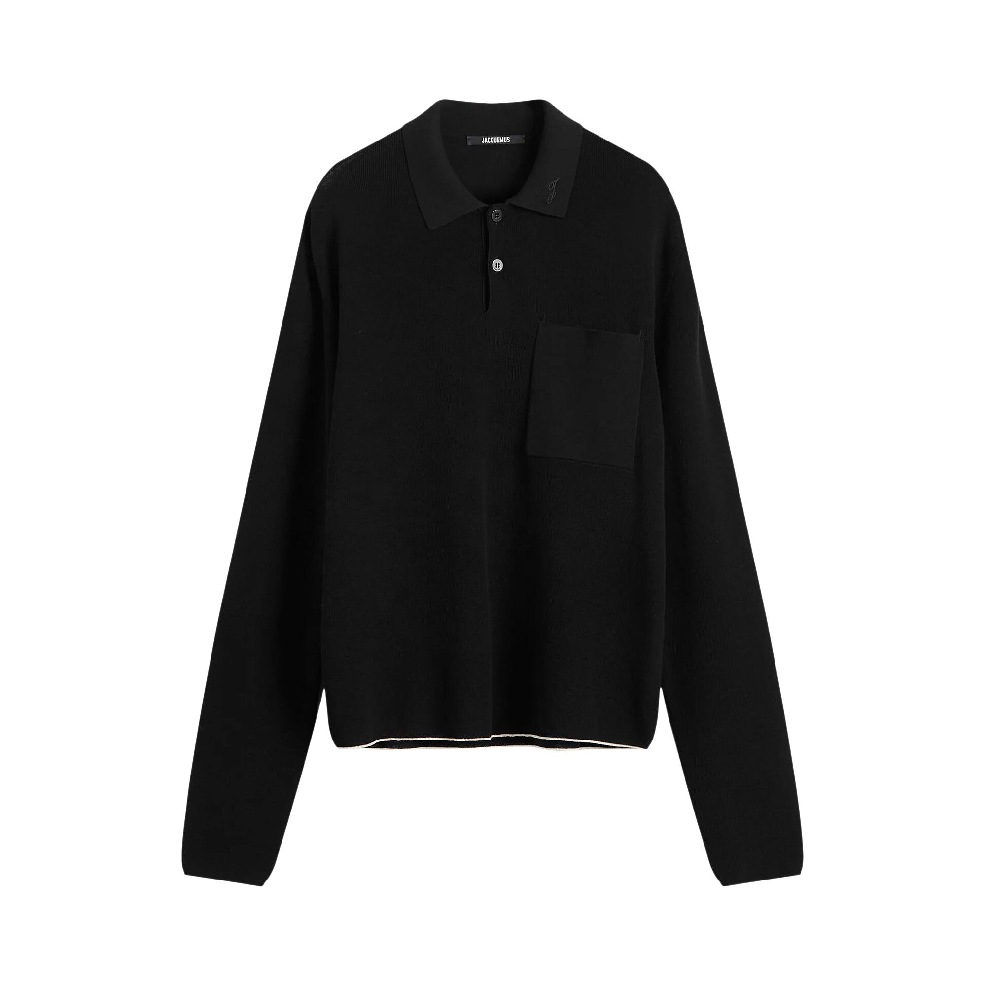 Pre-owned Jacquemus Le Polo Tricot 'black' | Men's Size M