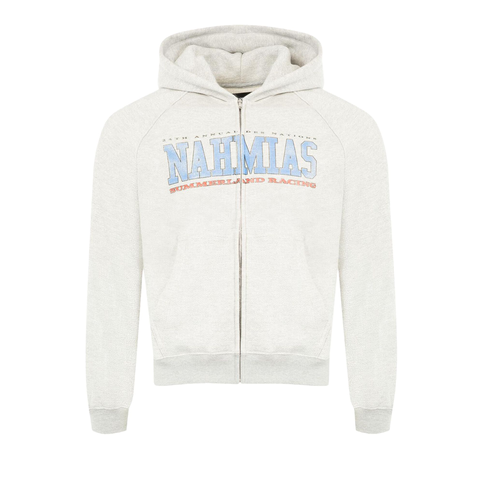 Pre-owned Nahmias Competition Girlfriend Zip Up Hoodie 'grey' | Men's Size M In Gray