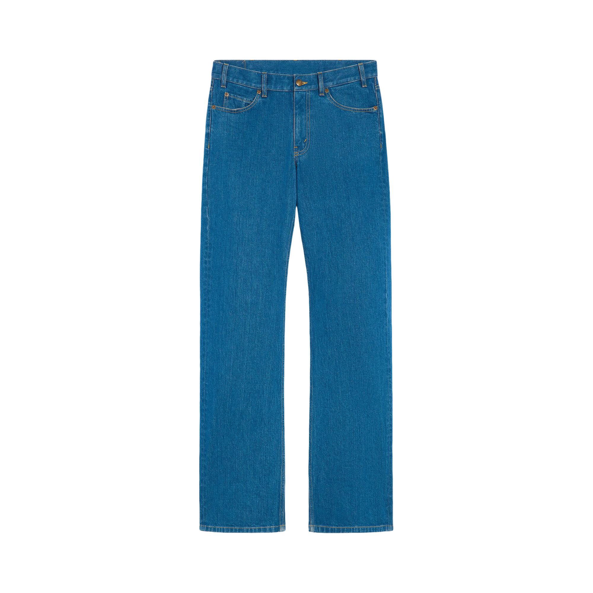 Pre-owned Celine Flared Jeans 'western Blue Light Stone Wash' | Men's Size 31