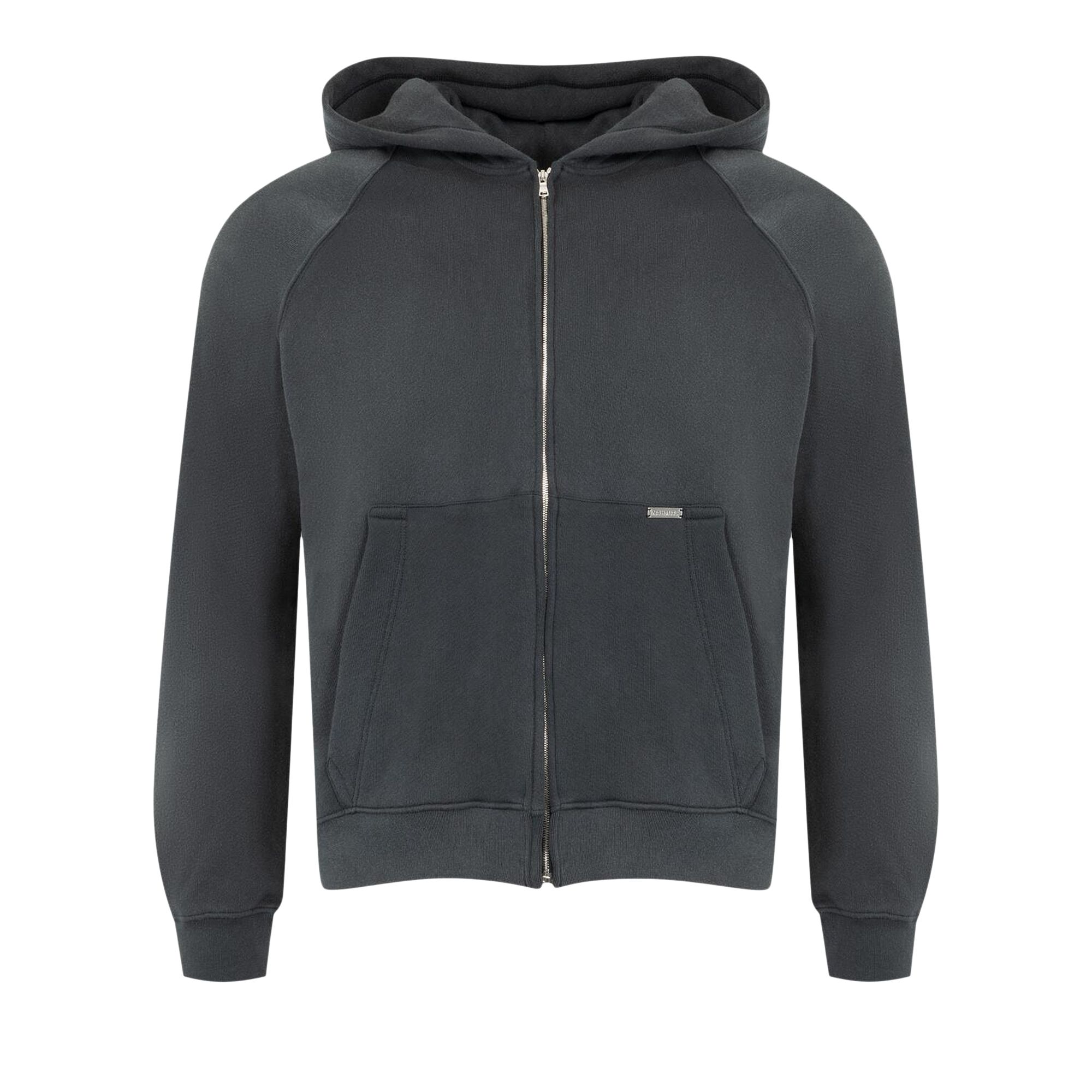 Pre-owned Nahmias Aged Girlfriend Zip Up Hoodie 'aged Black' | Men's Size Xxl