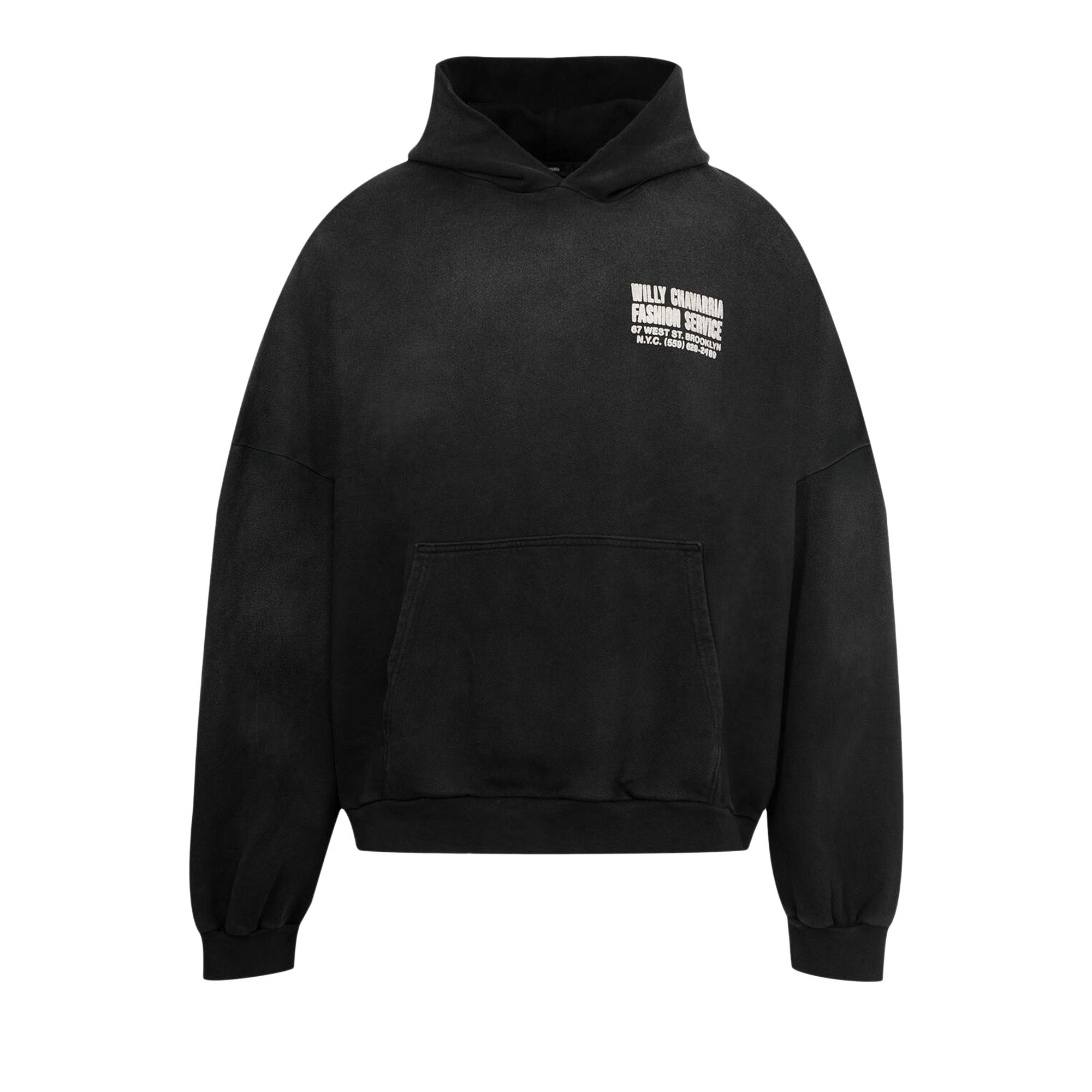 Pre-owned Willy Chavarria Fashion Services Hooligan Hoodie 'black' | Men's Size Xl