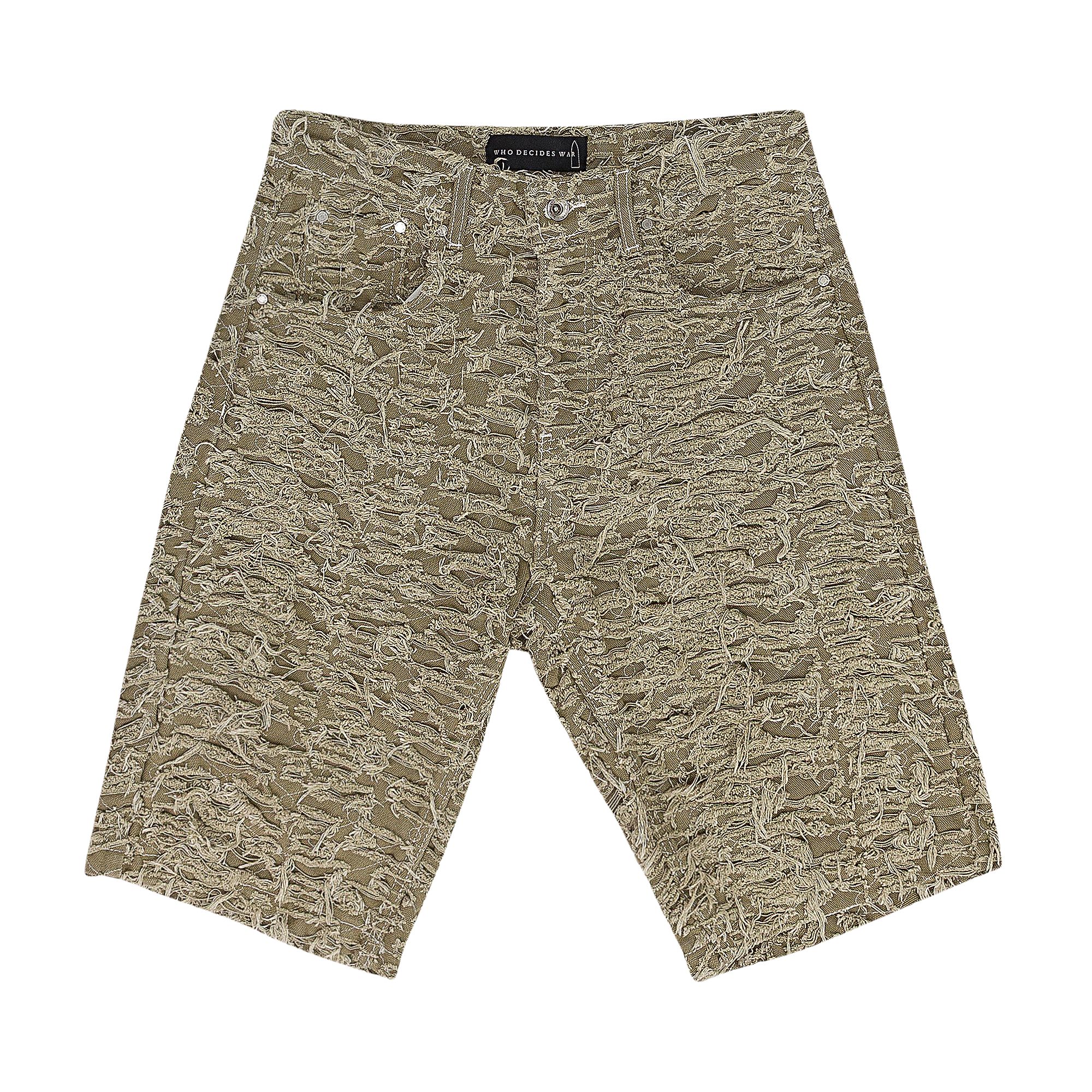 Pre-owned Who Decides War Husk Shorts 'tan' | Men's Size 32 In Brown