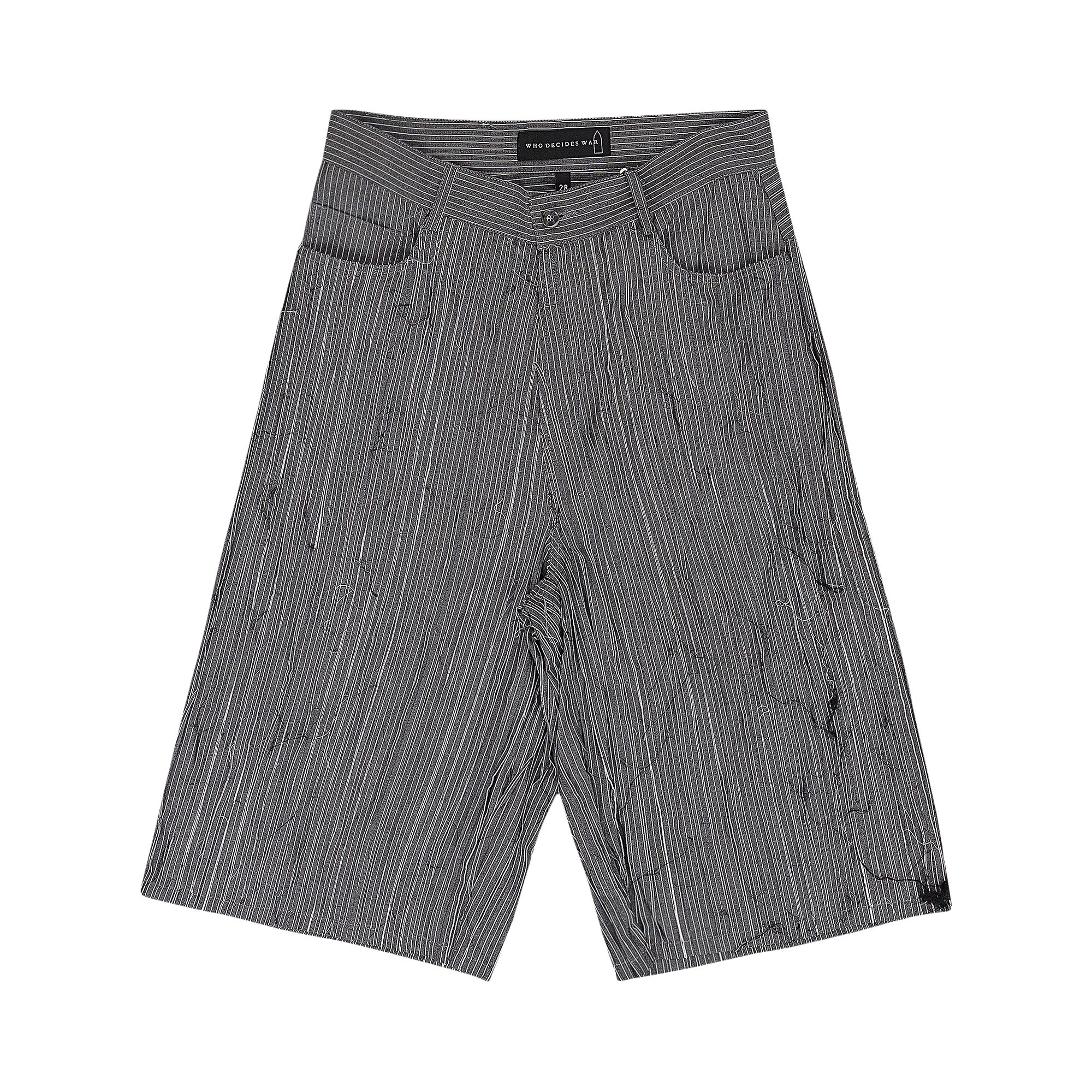 Pre-owned Who Decides War Exposed Seam Mid Length Shorts 'grey' | Men's Size 32 In Gray