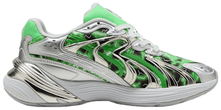 RIPNDIP x Puma Inverse Nermal   Silver Fluro Green Pes
