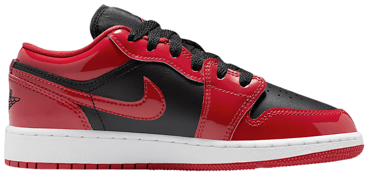 Air Jordan 1 Low SE GS Black White Varsity Red