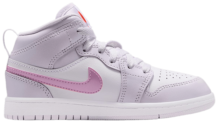 Air Jordan 1 Mid SE PS Barely Grape White