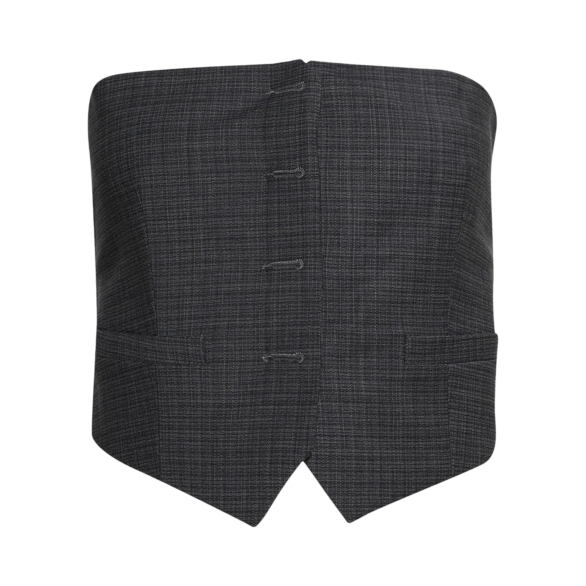 Pre-owned Alexander Wang Bustier Vest 'dark Grey Melange' | Women's Size 4 In Gray