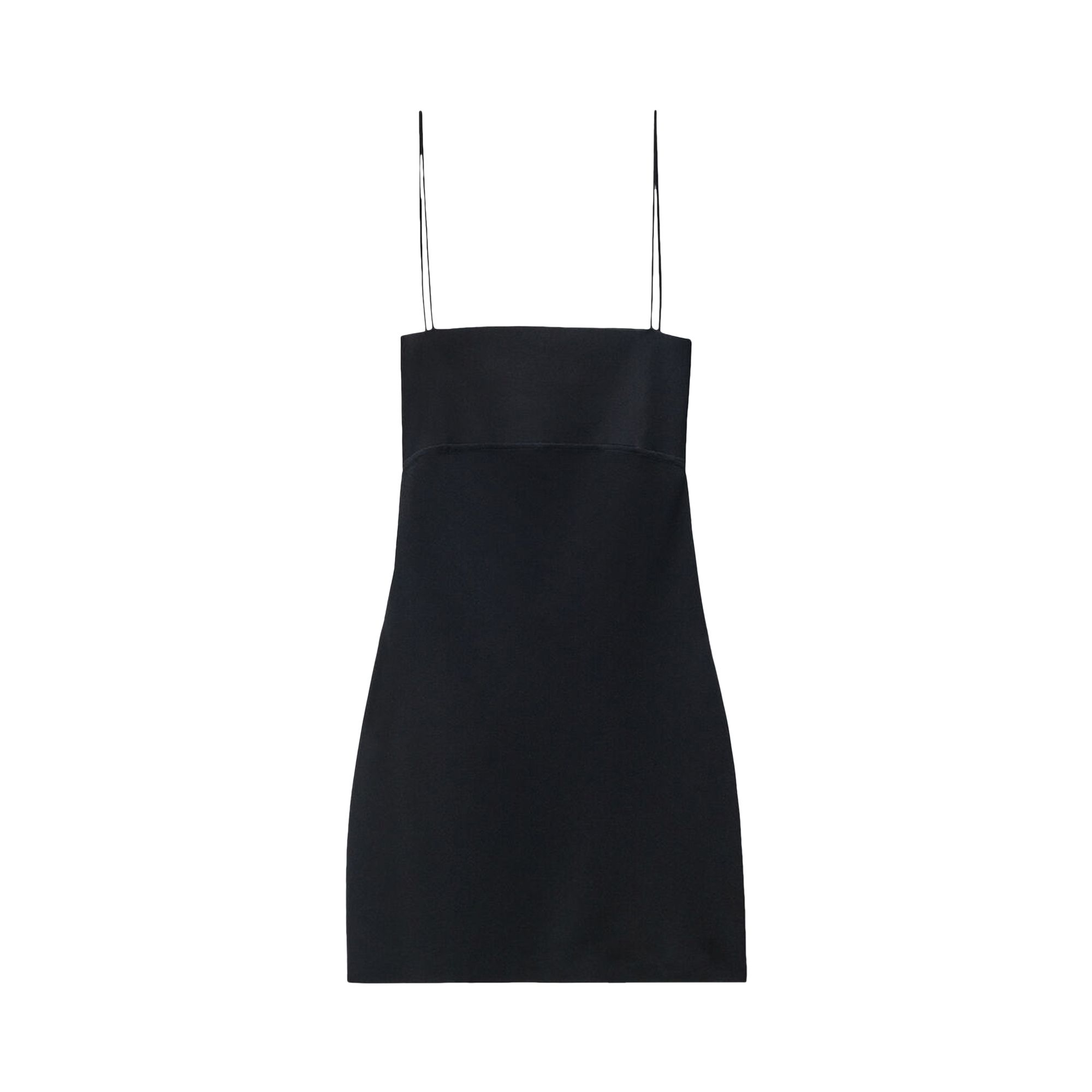 Pre-owned Alexander Wang Cami Band Mini Slip Dress W/ Logo Jacquard 'black' | Women's Size Xs