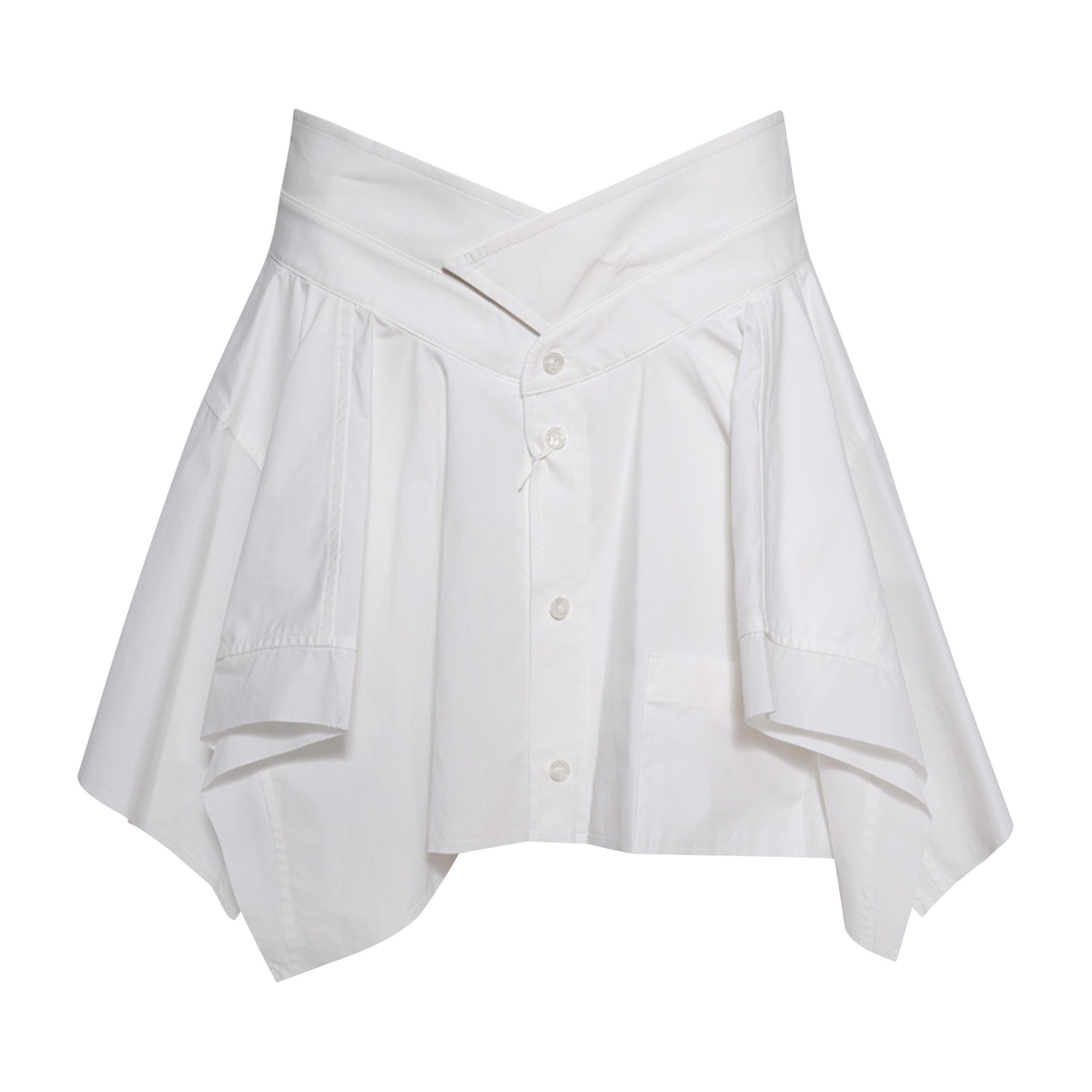 Pre-owned Alexander Wang Cut Off Skirt 'white' | Women's Size 2