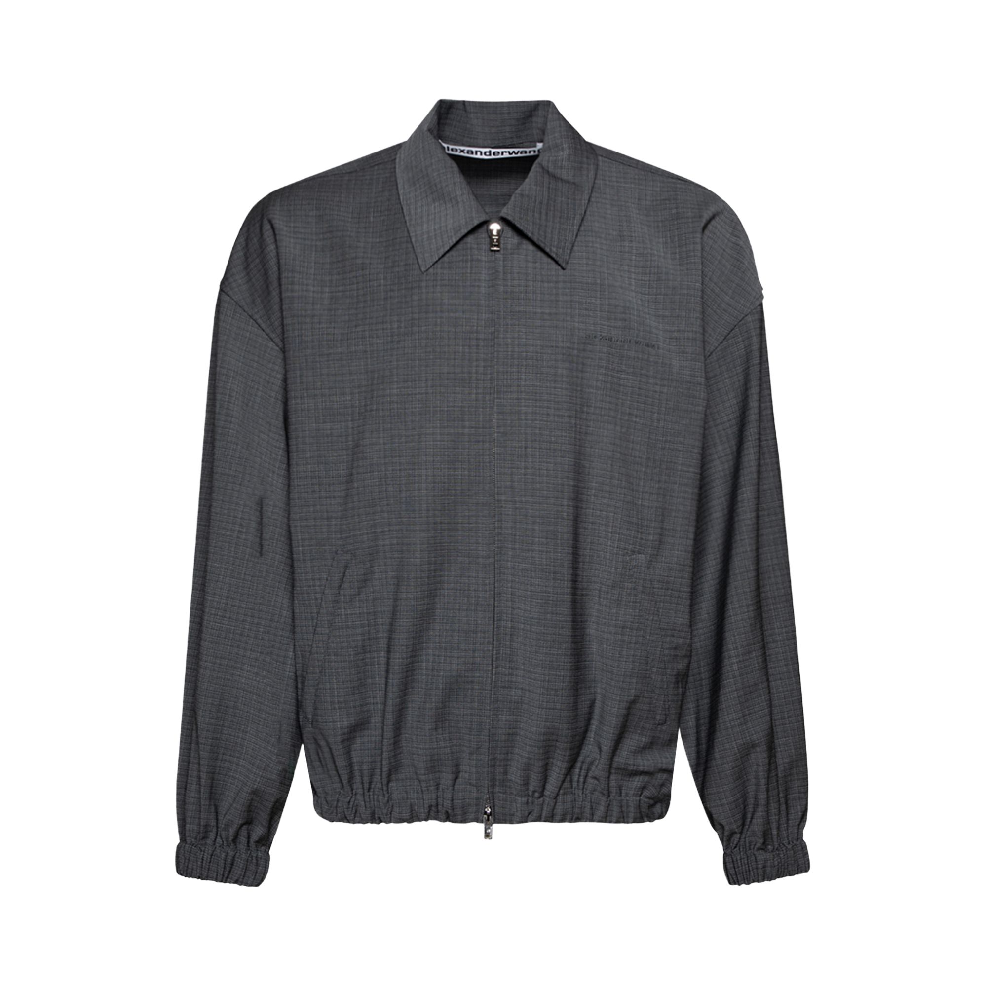 Pre-owned Alexander Wang Tailored Track Jacket 'dark Grey Melange' | Men's Size S In Gray