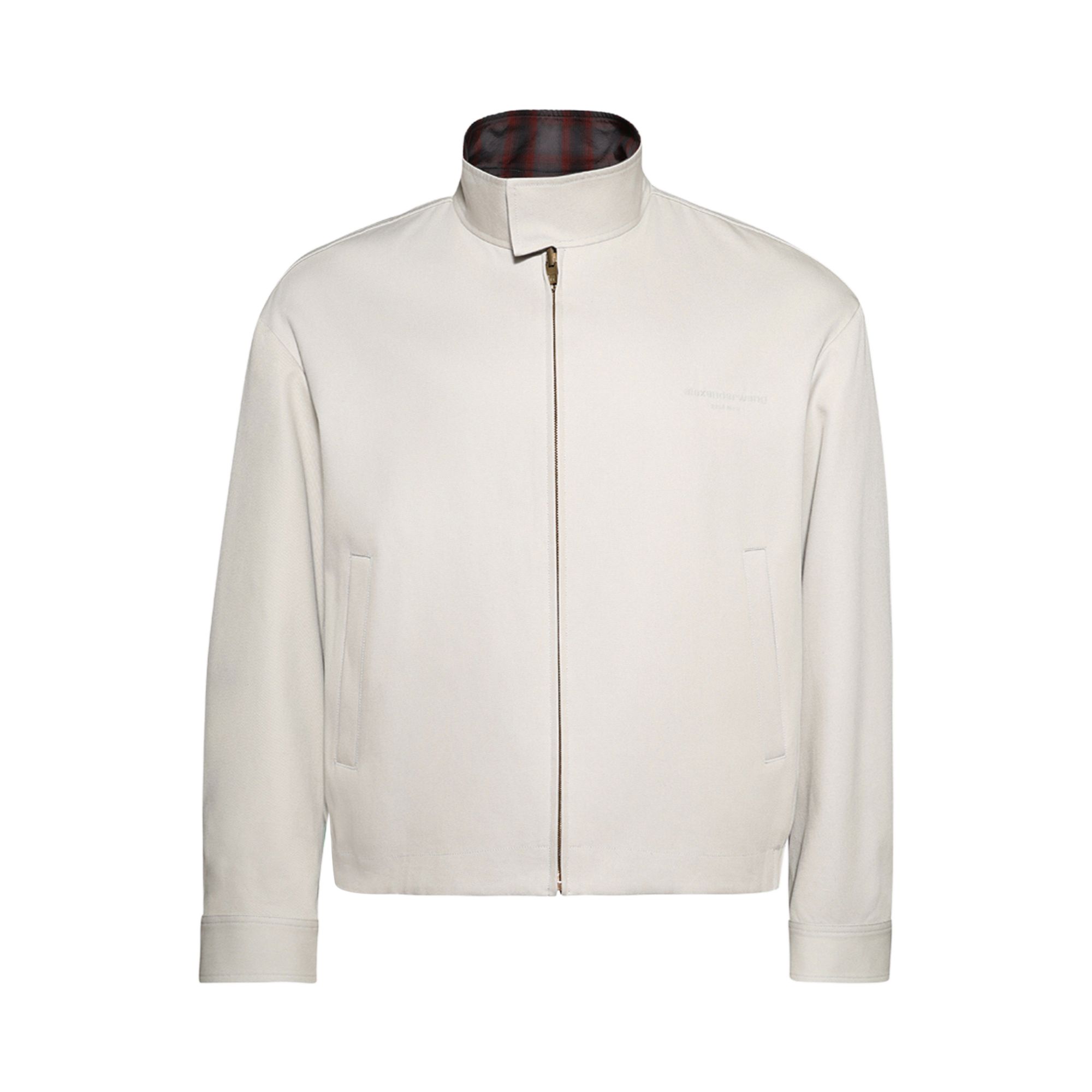Pre-owned Alexander Wang Reversible Harrington Track Jacket 'oyster White' | Men's Size Xl
