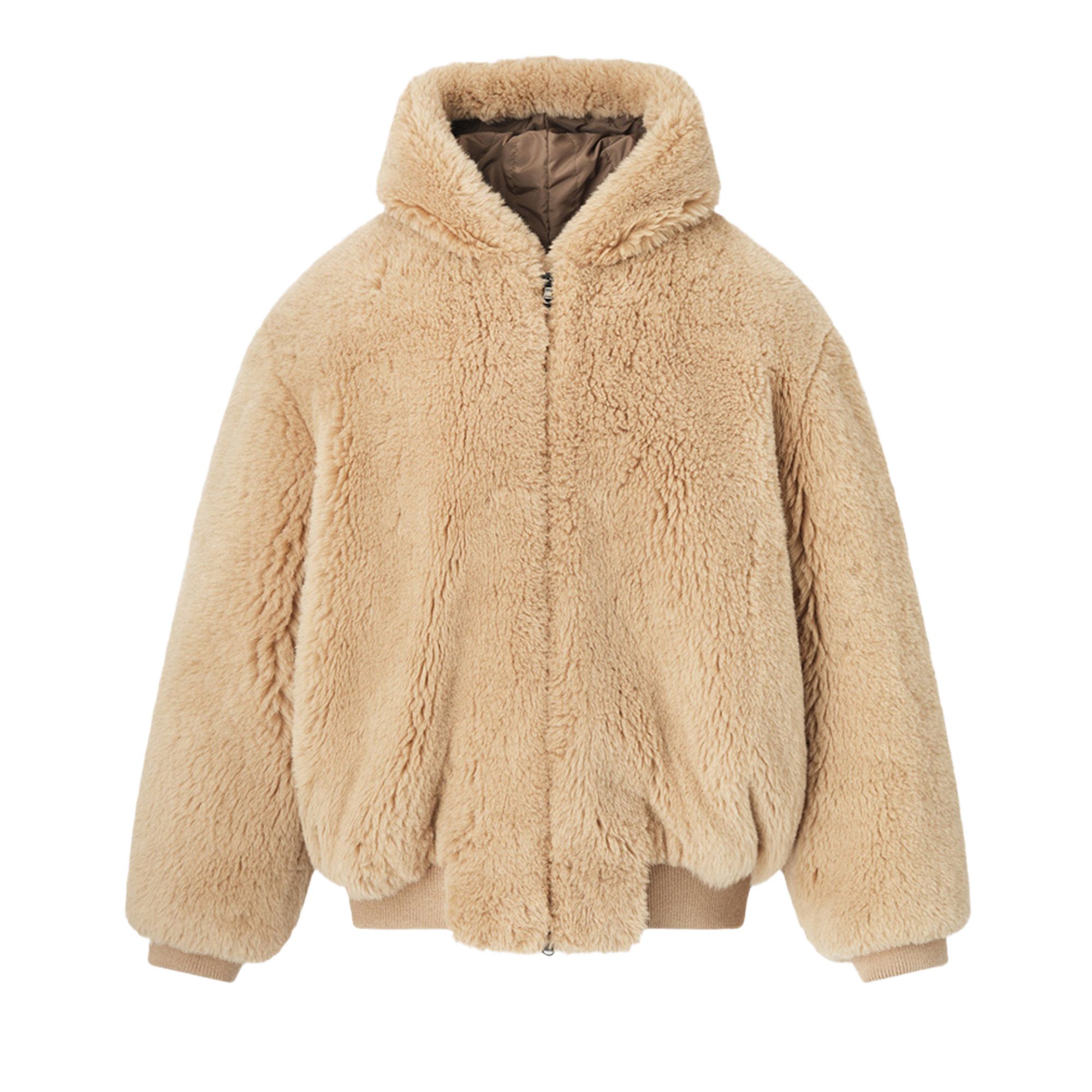 Pre-owned Fear Of God Hooded Bomber Jacket 'camel' | Brown | Men's Size Xl