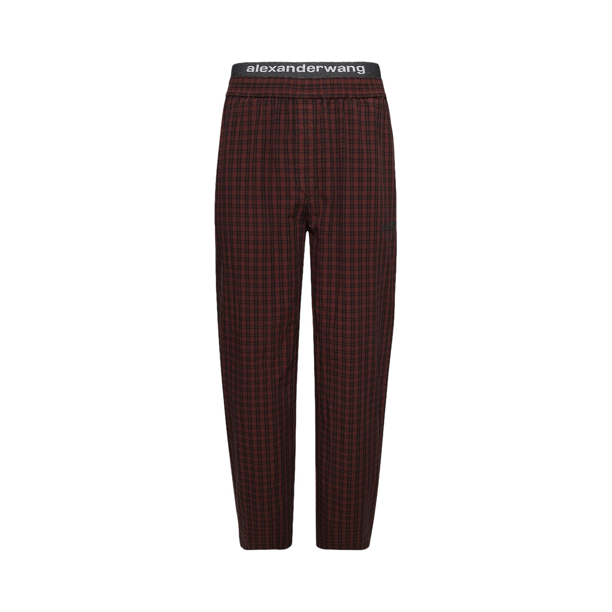 Pre-owned Alexander Wang Pre-styled Relaxed Pants 'smog Red Plaid' | Men's Size S