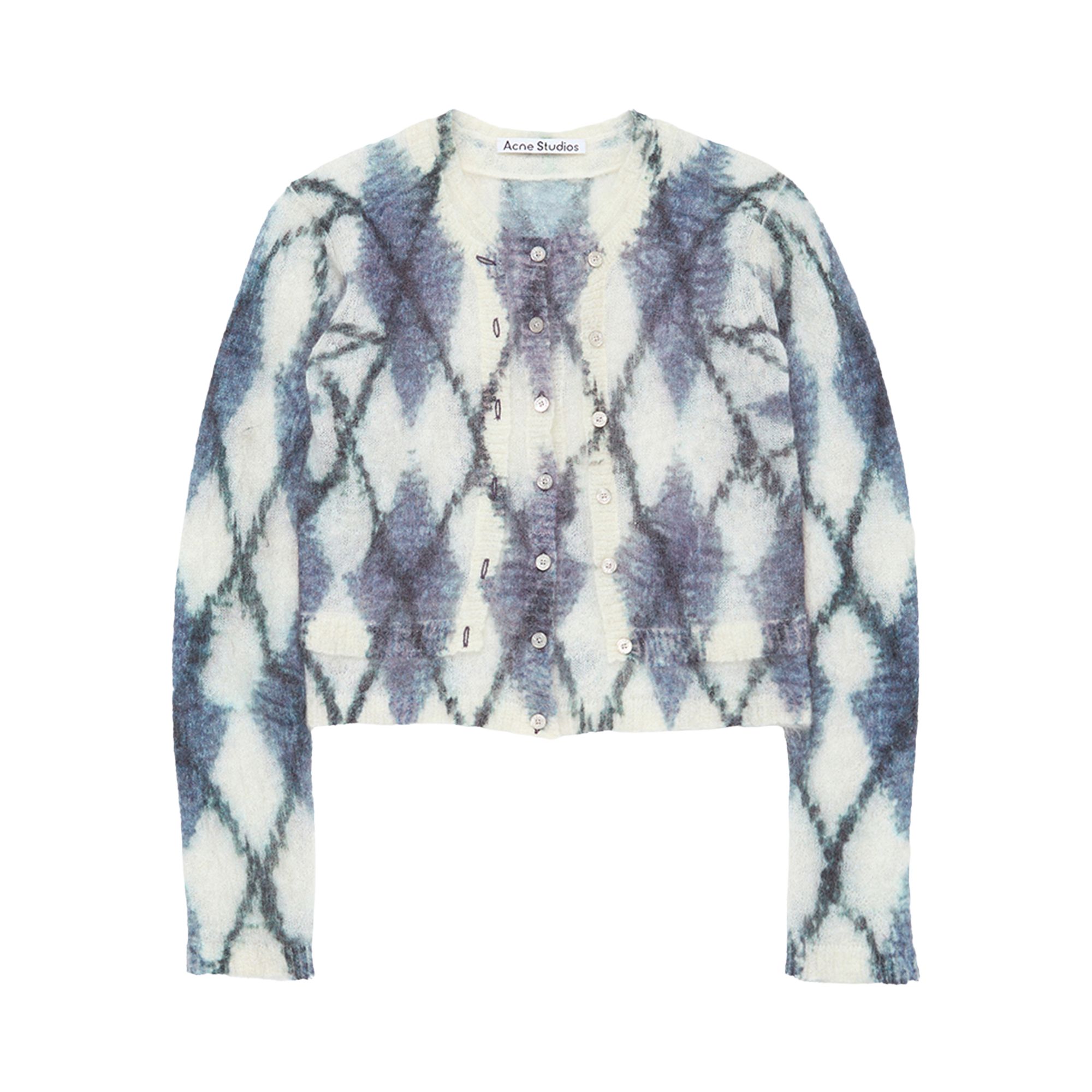 Pre-owned Acne Studios Mohair Blend Cardigan 'mauve Grey' | Pink | Women's Size S