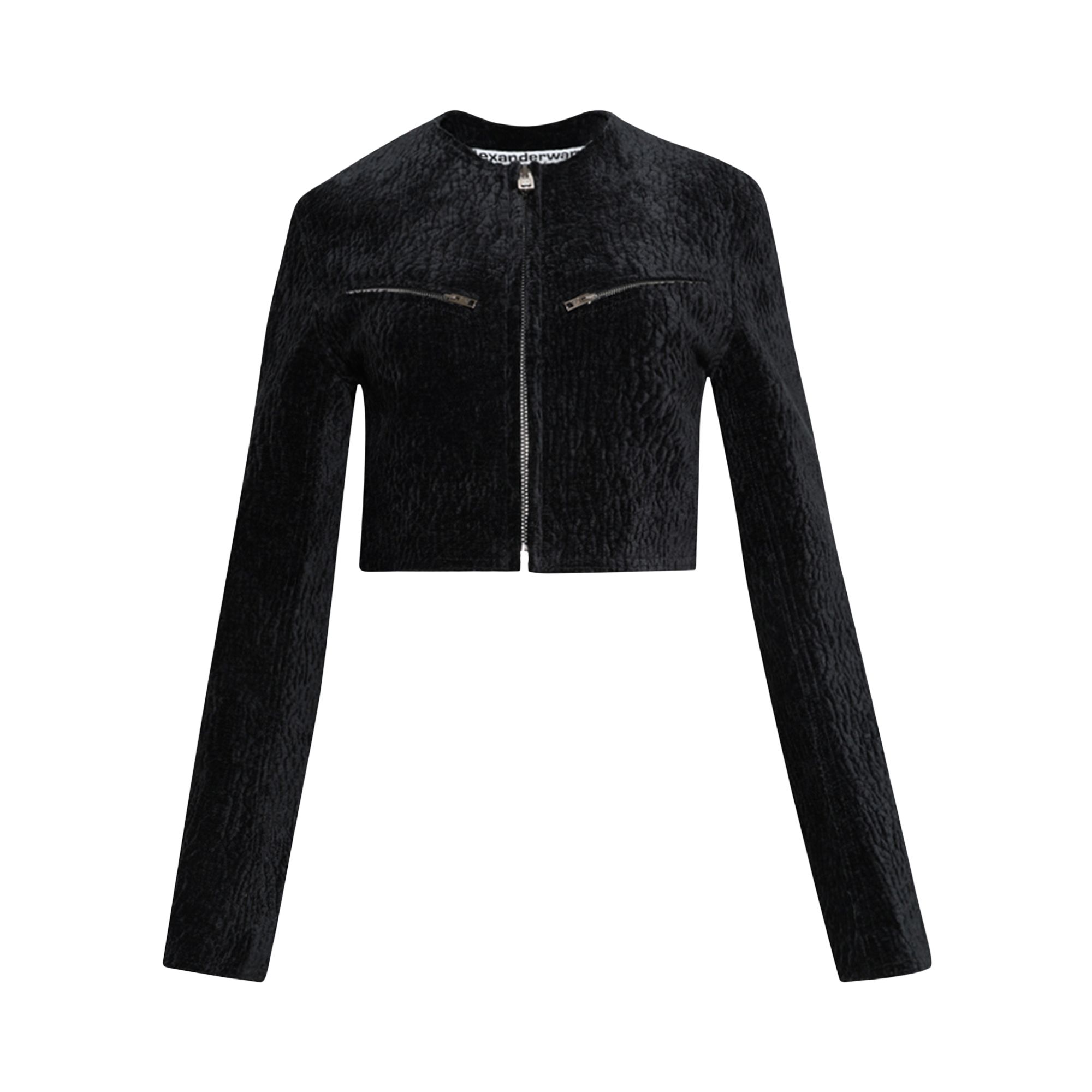 Pre-owned Alexander Wang Cropped Boxy Jacket 'black' | Women's Size Xs